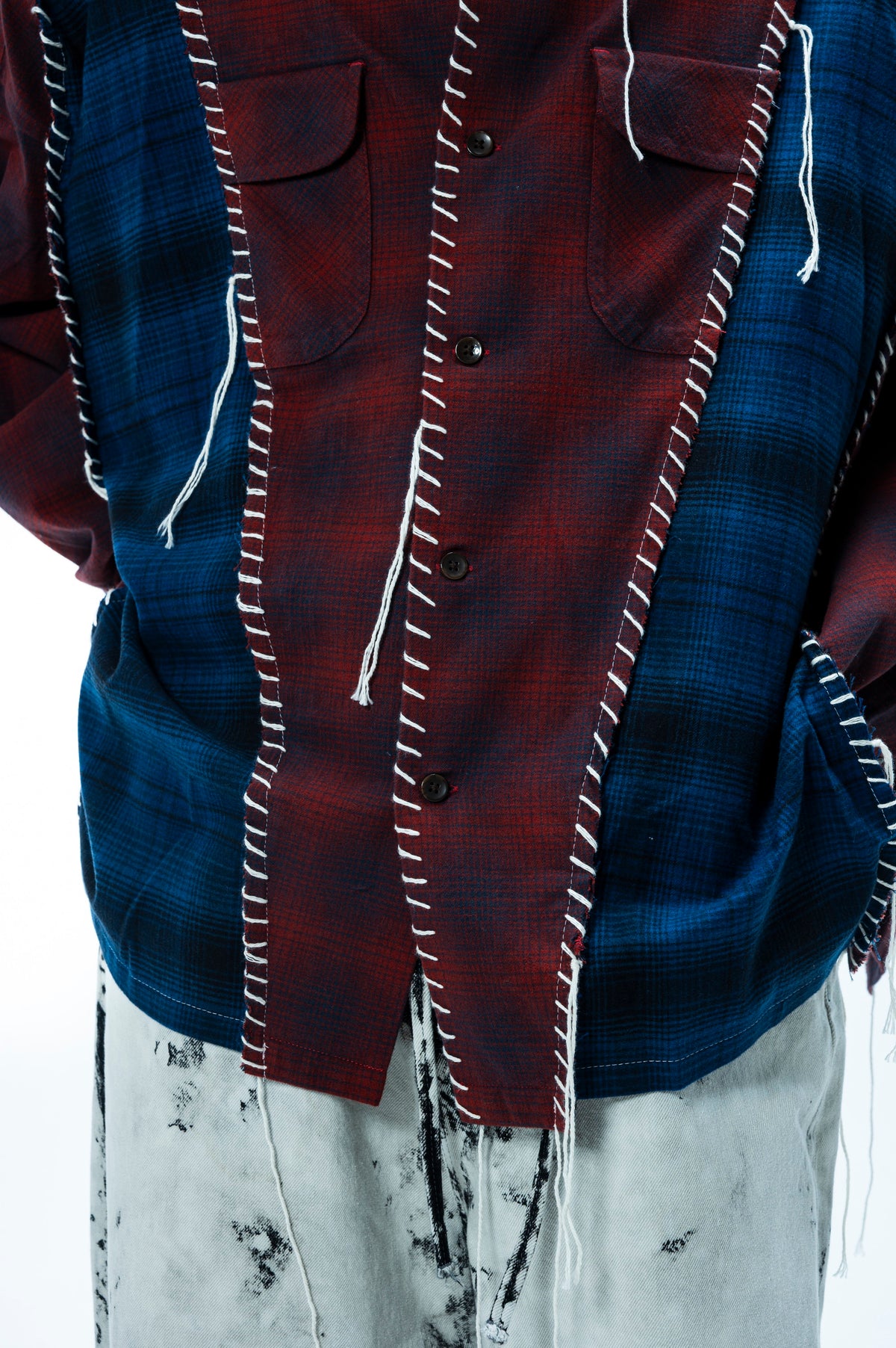 PENDLETON LOOPING WIDE SHIRT|WINE×BLUE