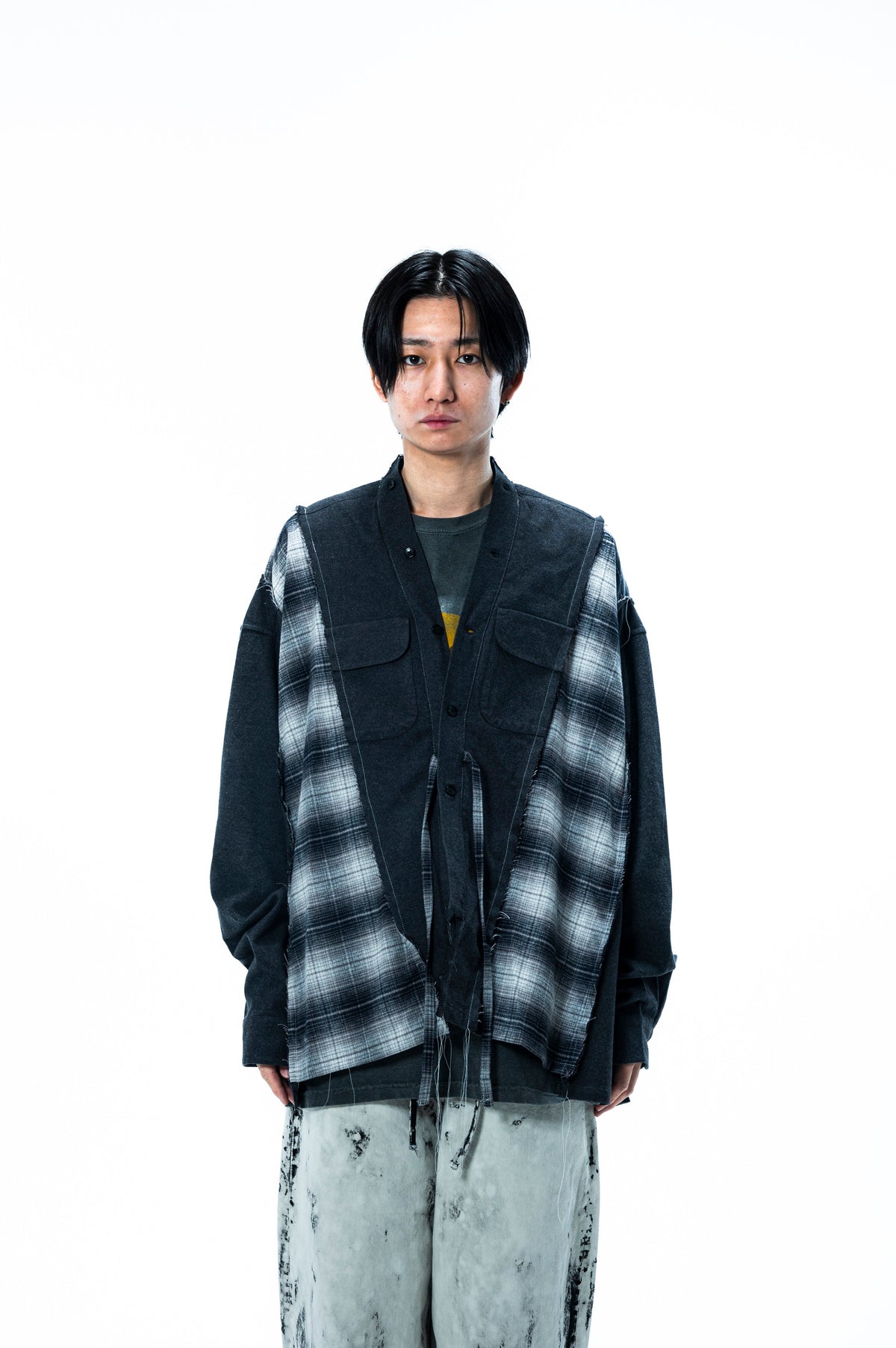 PENDLETON DOCKING WIDE SAMUE SHIRT |CHARCOAL×BLACK