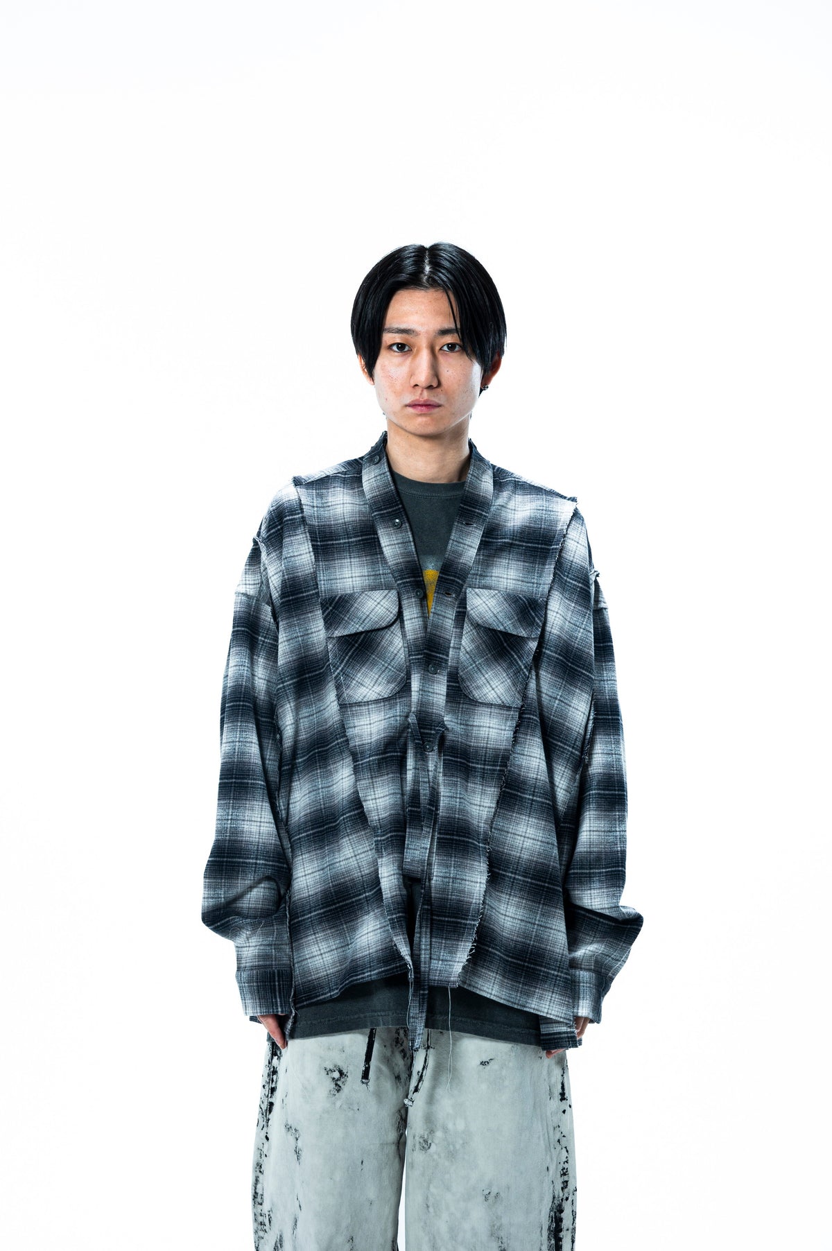 PENDLETON DOCKING WIDE SAMUE SHIRT|BLACK×BLACK
