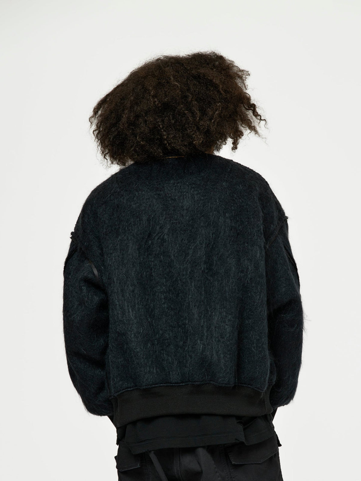 UNION MOHAIR SHAGGY MA-1|BLACK