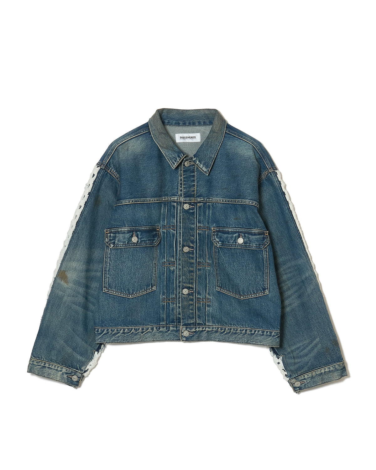 CROCHET DENIM BLOUSON