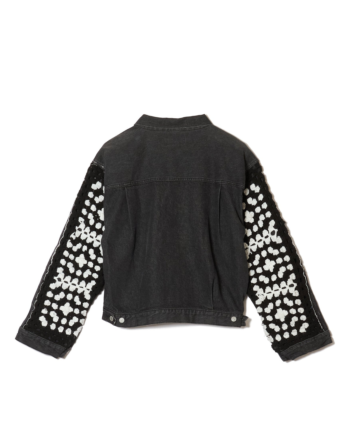 CROCHET DENIM BLOUSON