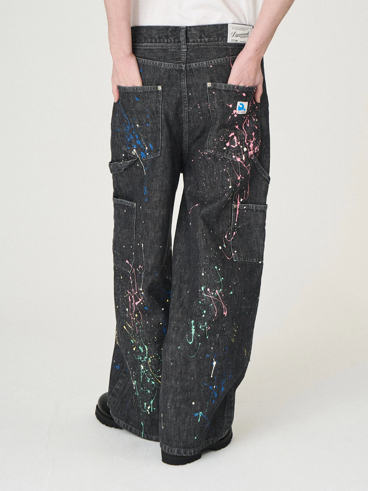 DENIM PAINT PANTS|INDIGO