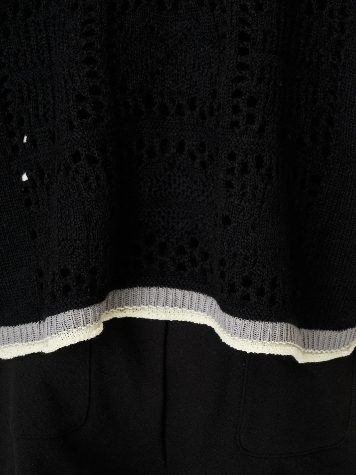 MOHAIR LACE KNIT|WHITE