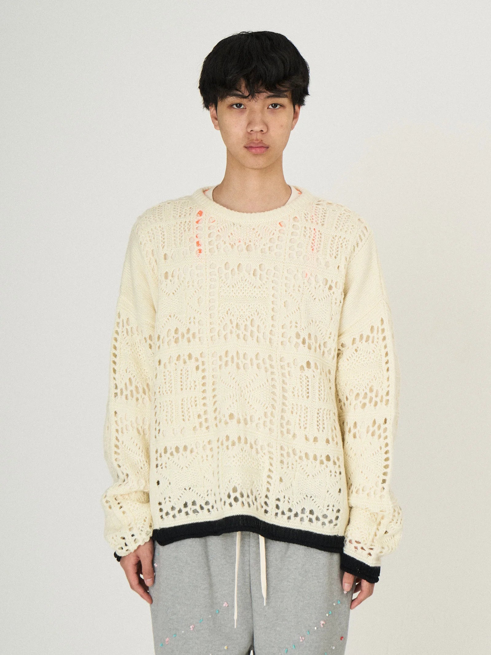 MOHAIR LACE KNIT｜WHITE – DISCOVERED