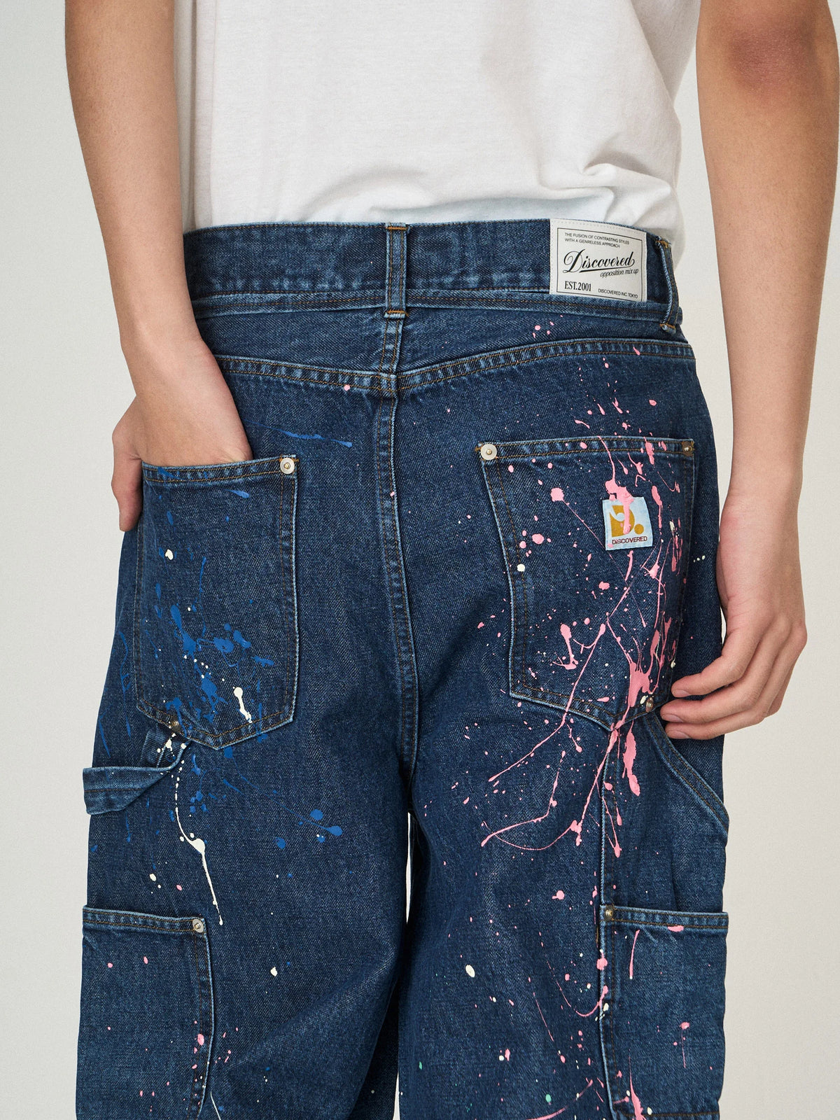 DENIM PAINT PANTS|INDIGO