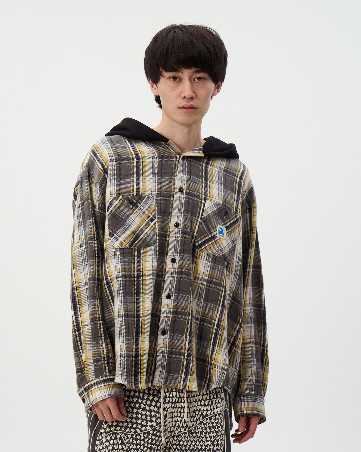 DEVIL'S HOODIE CHECK SHIRTS