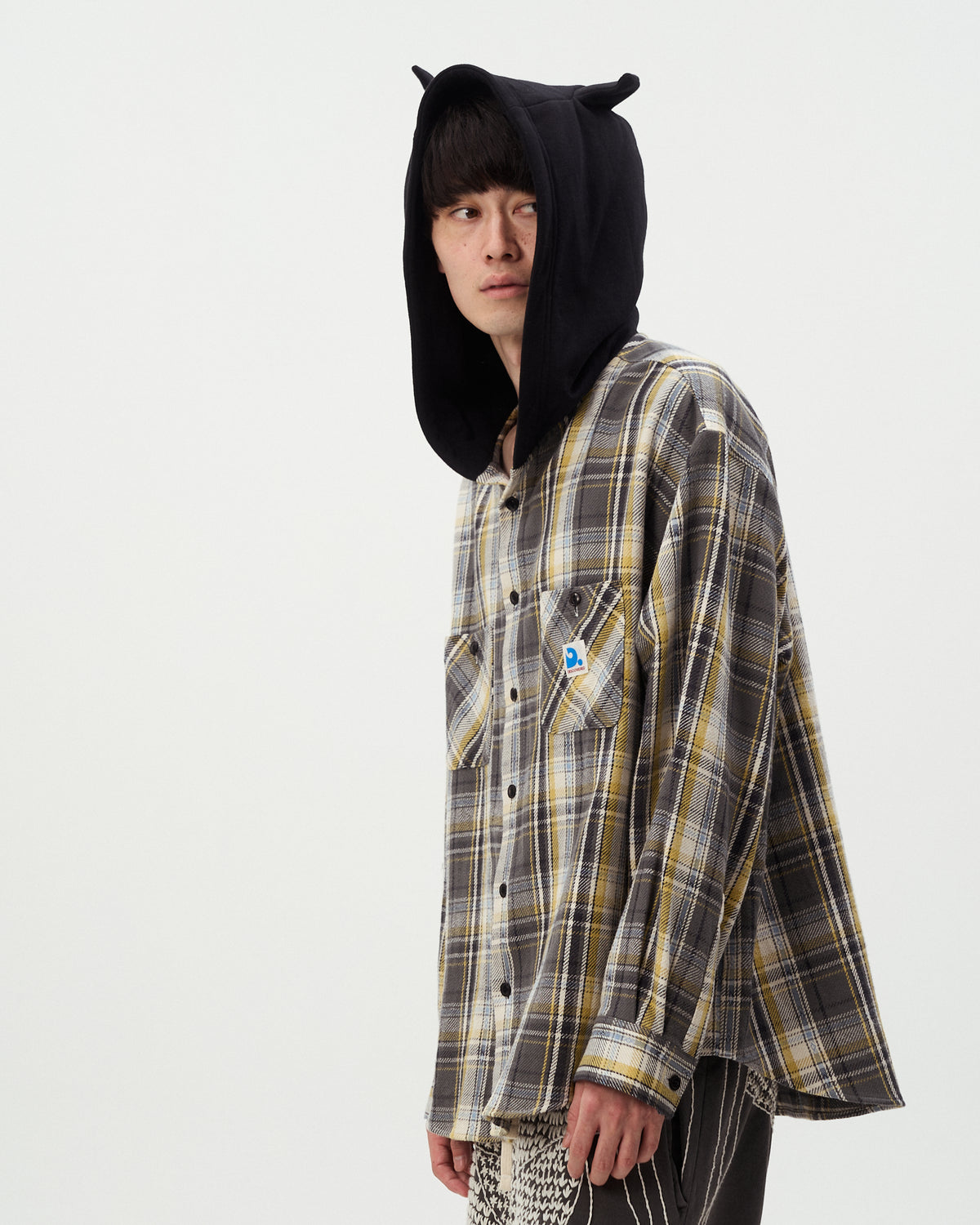 DEVIL'S HOODIE CHECK SHIRTS