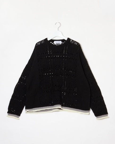 MOHAIR LACE KNIT|WHITE