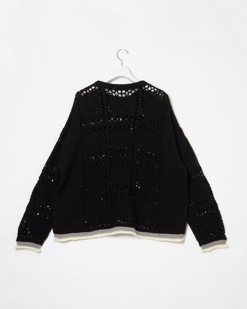 MOHAIR LACE KNIT|WHITE