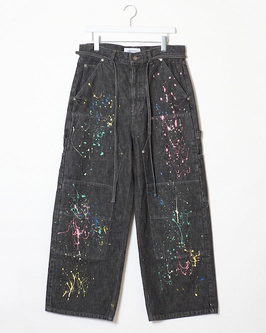 DENIM PAINT PANTS|INDIGO