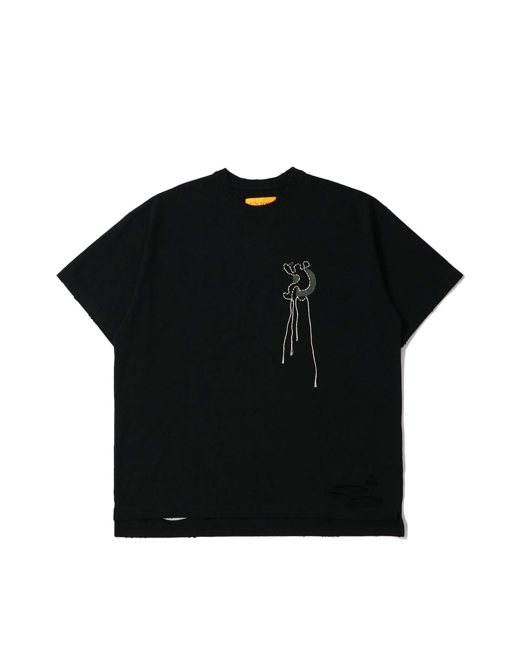 UNION LOOPING DAMAGE CUTSEWN|BLACK