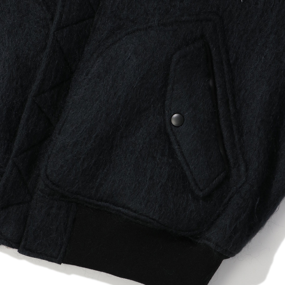 UNION MOHAIR SHAGGY MA-1|BLACK