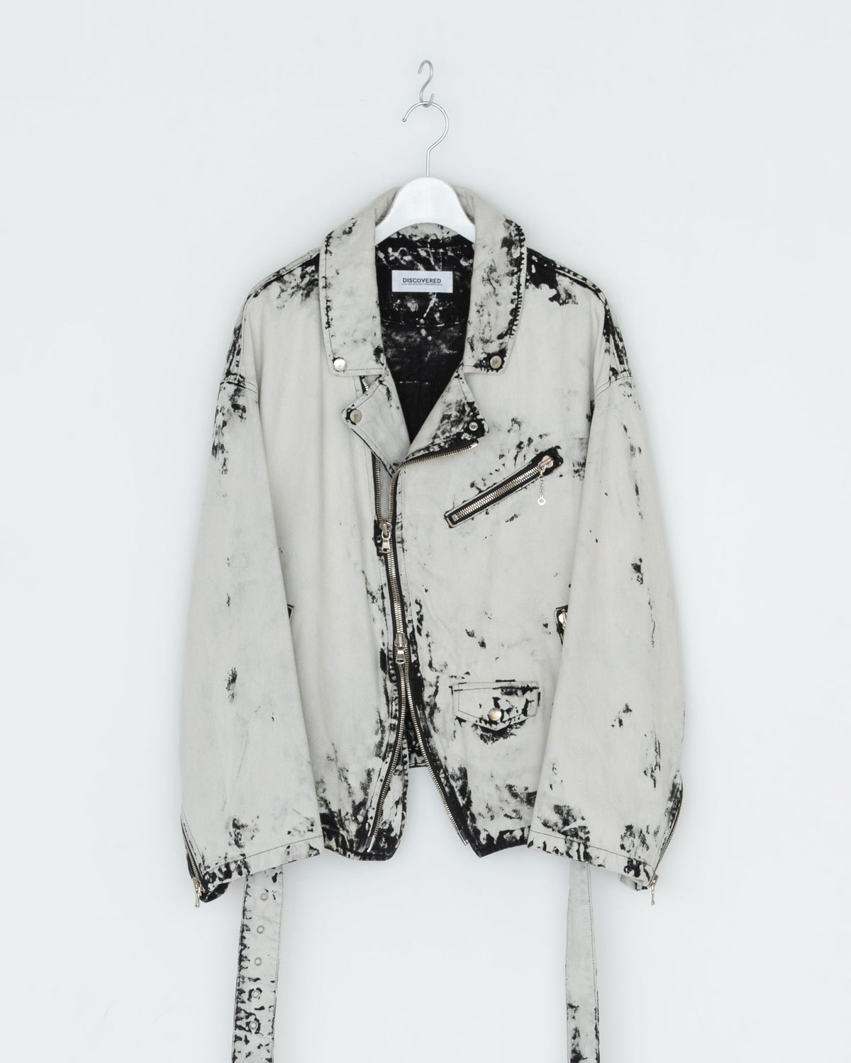 BLACK BLEACH W RIDERS BLOUSON