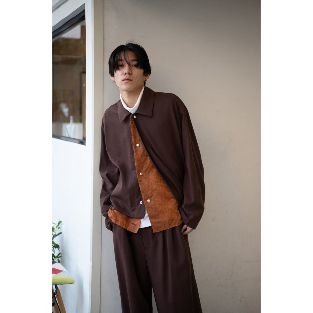 Wool gaba blouson