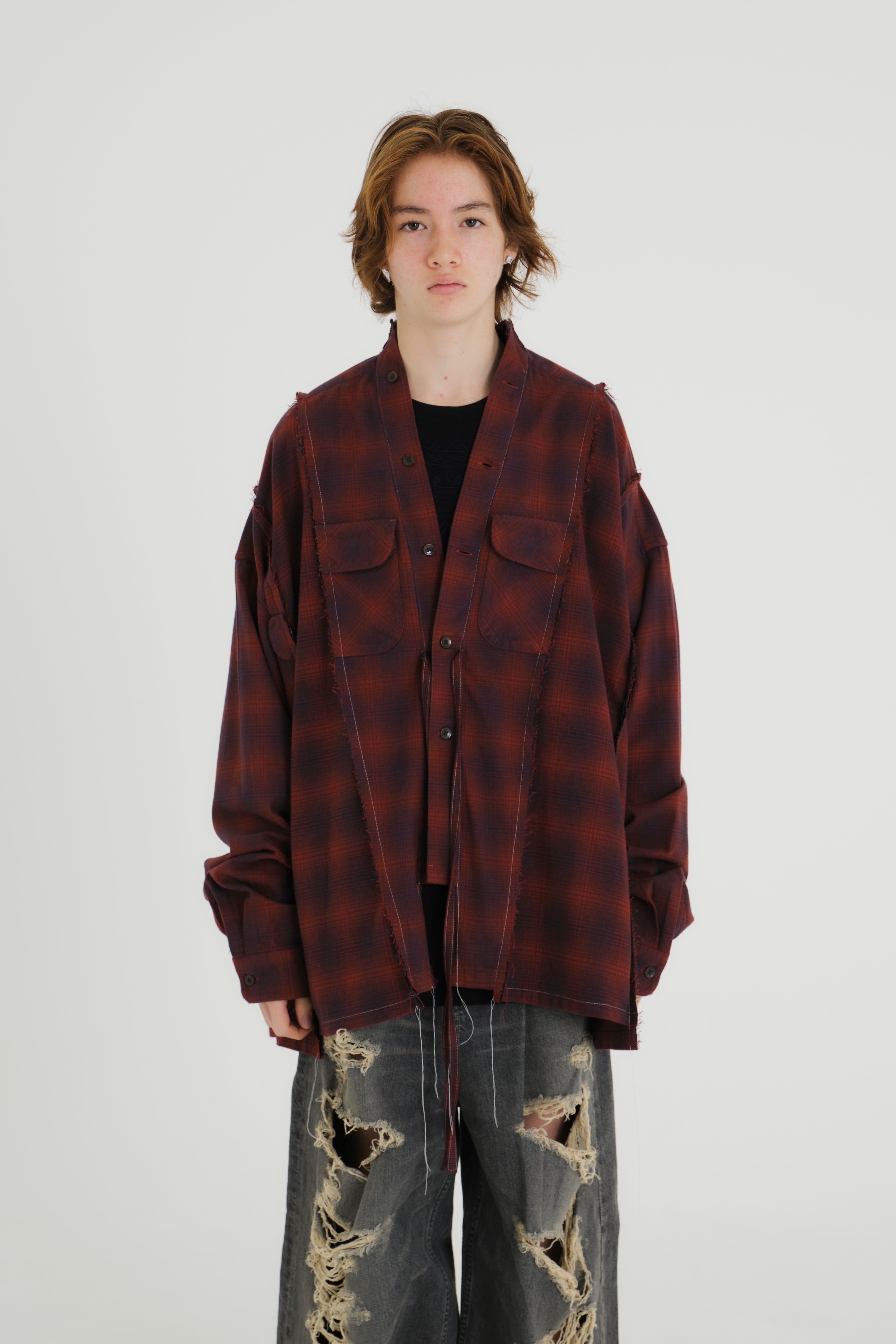 PENDLETON DOCKING WIDE SAMUE SHIRT｜RED-thumbmail-2