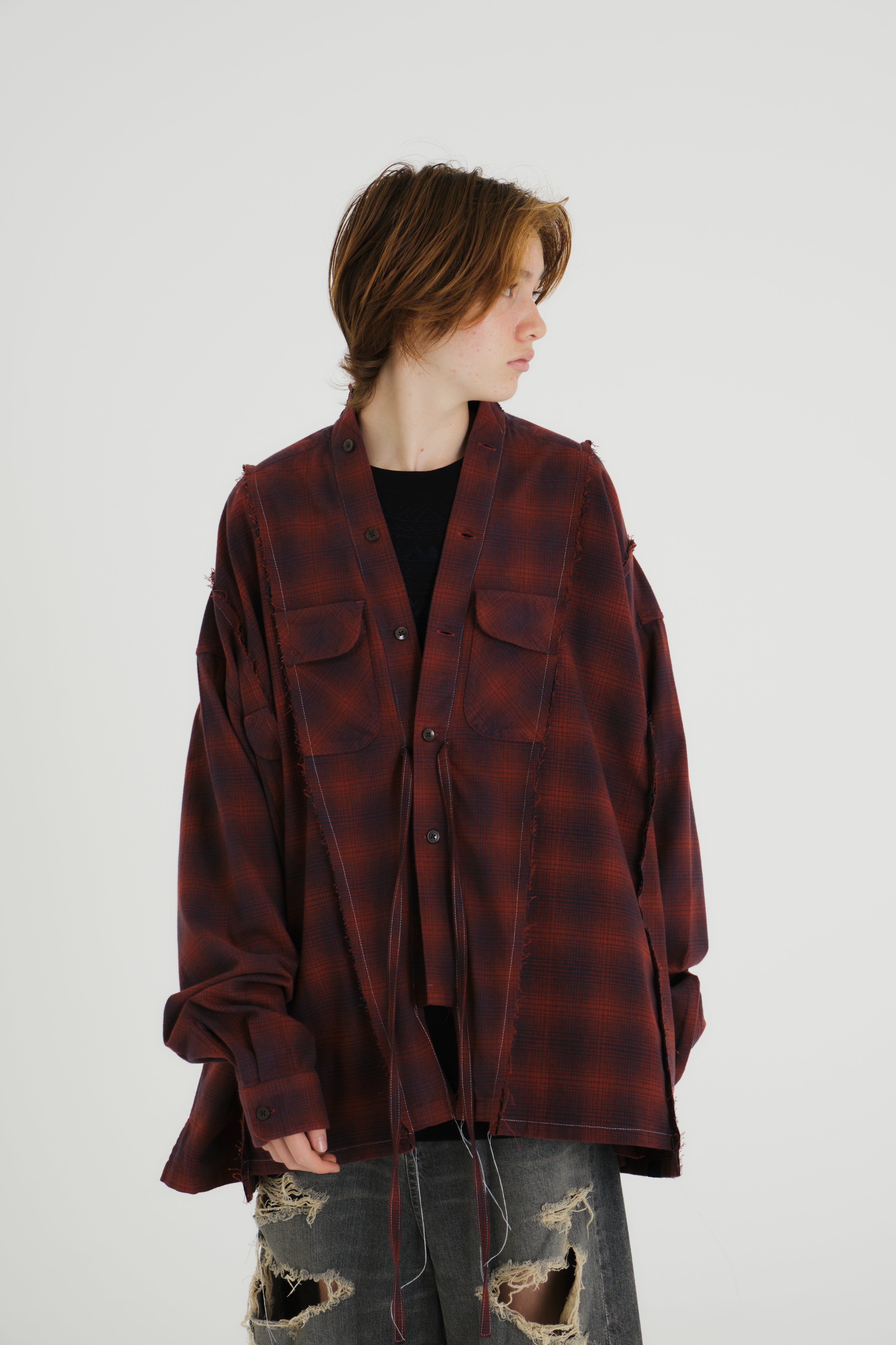 PENDLETON DOCKING WIDE SAMUE SHIRT｜RED-thumbmail-5