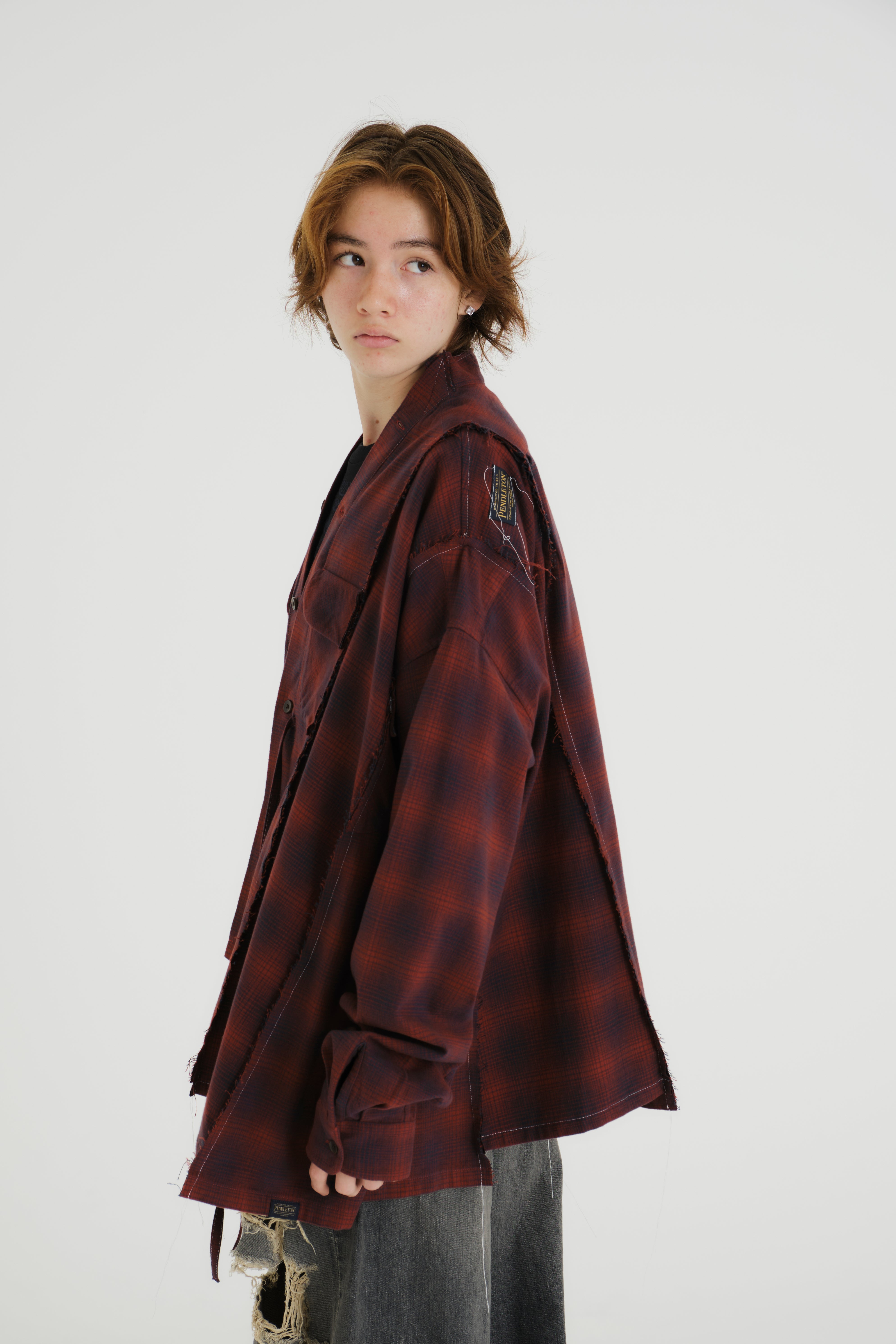 PENDLETON DOCKING WIDE SAMUE SHIRT｜RED-thumbmail-3