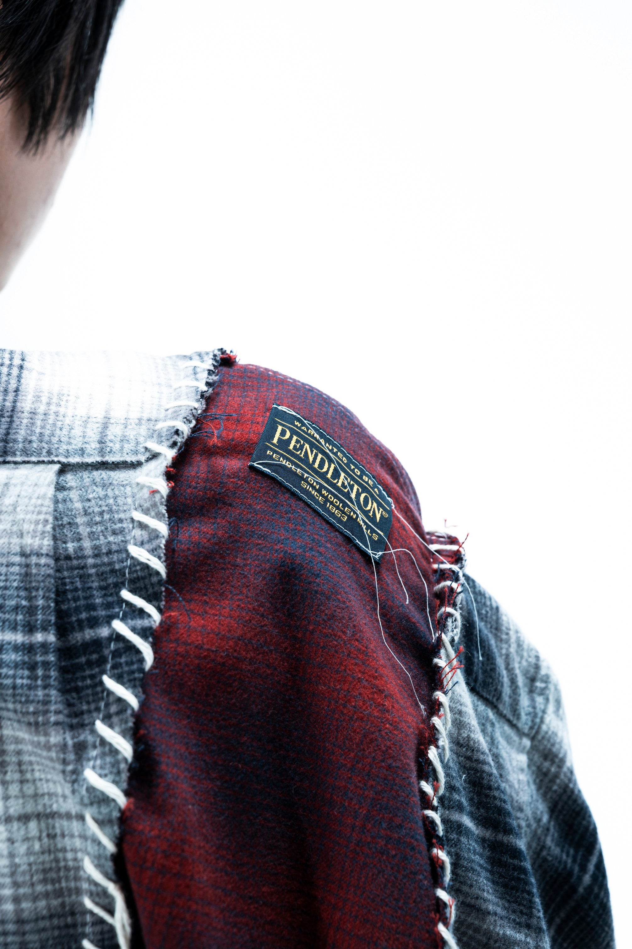 PENDLETON LOOPING WIDE SHIRT｜GRAY×WINE-thumbmail-9