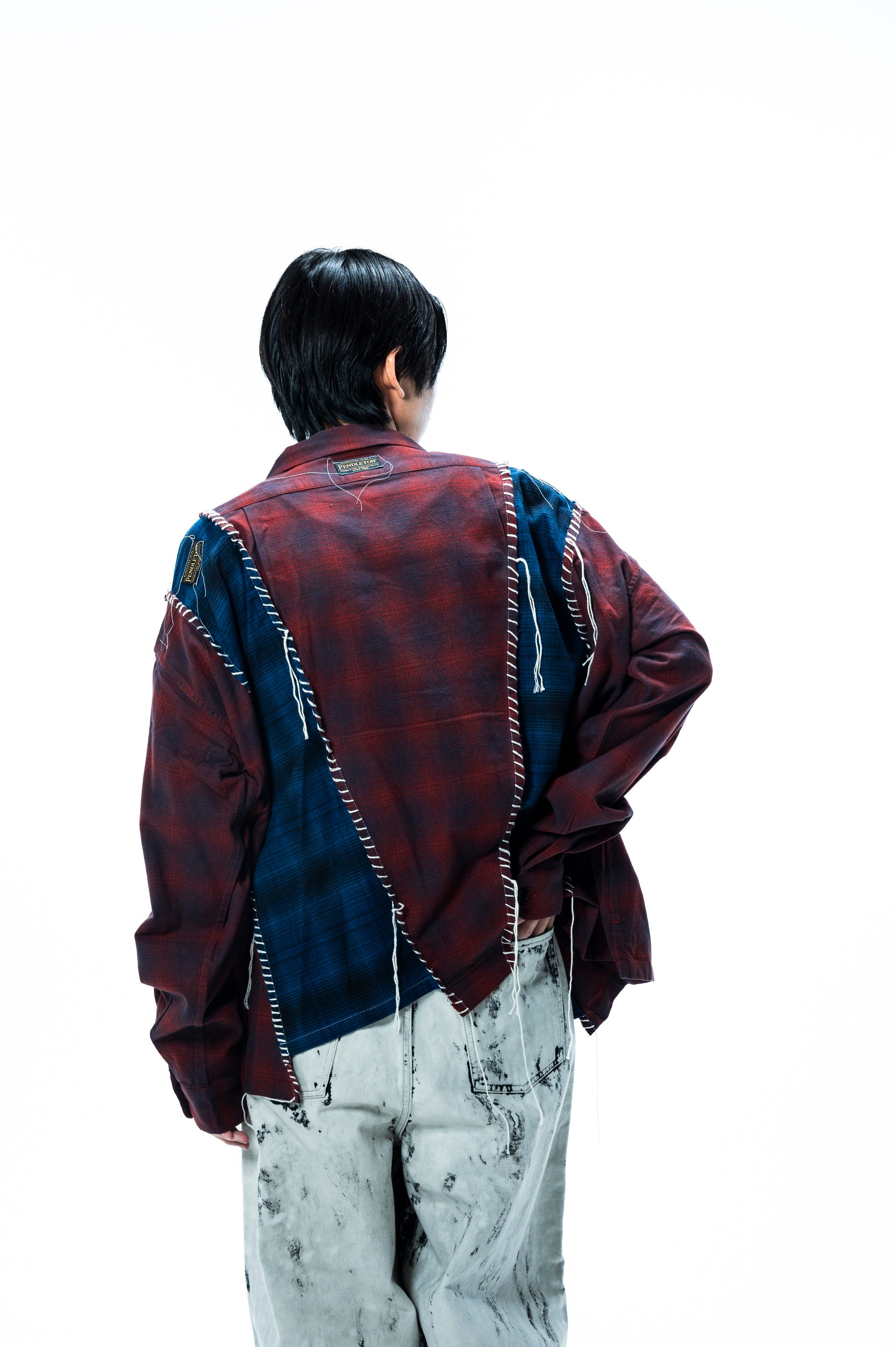 PENDLETON LOOPING WIDE SHIRT｜WINE×BLUE-thumbmail-6