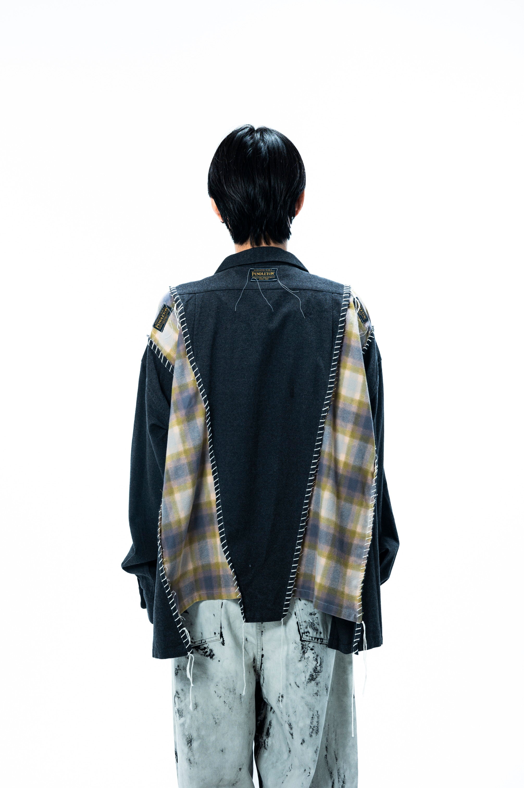 PENDLETON LOOPING WIDE SHIRT｜GRAY×MINT-thumbmail-6