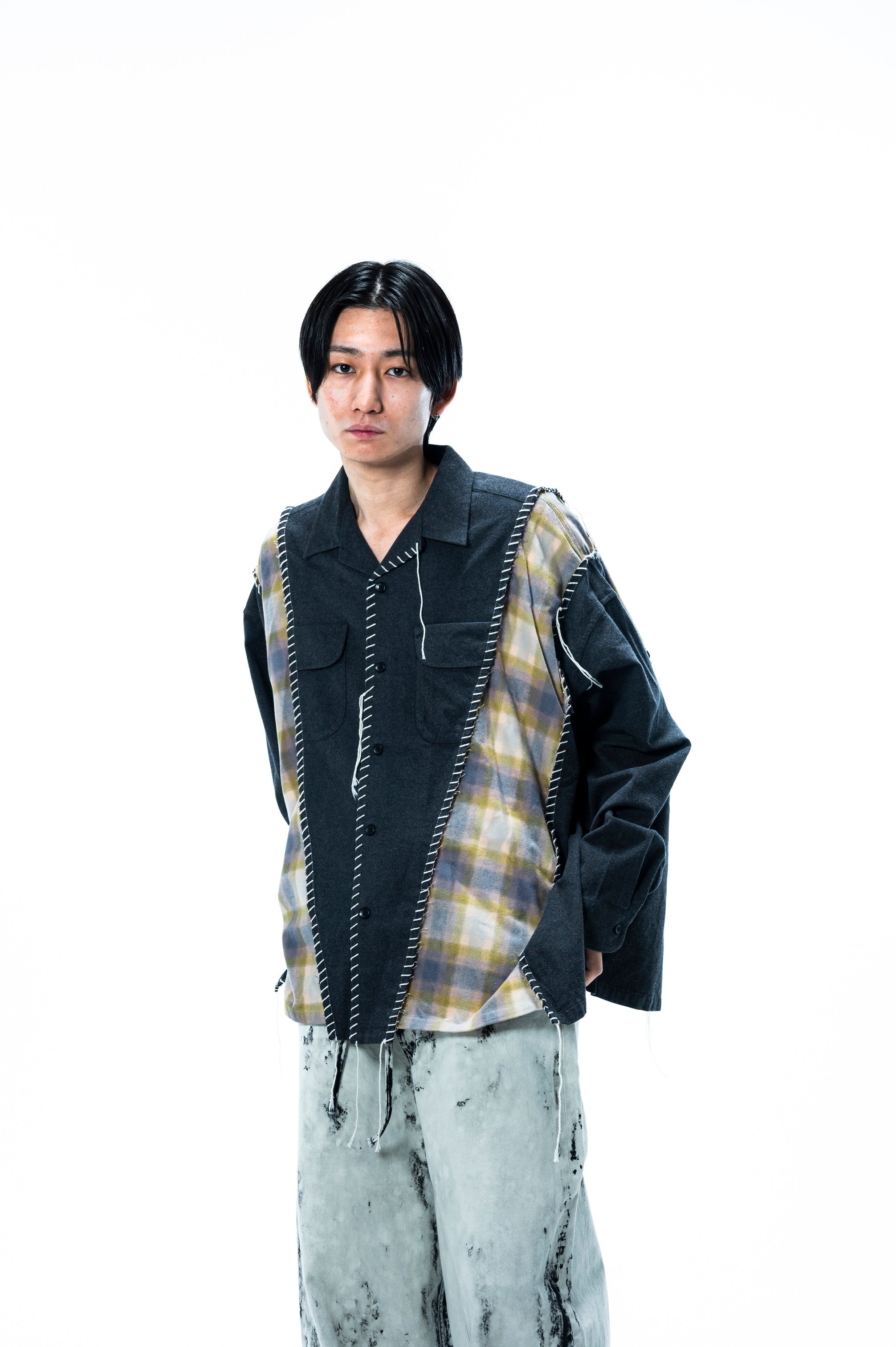 PENDLETON LOOPING WIDE SHIRT｜GRAY×MINT-thumbmail-7