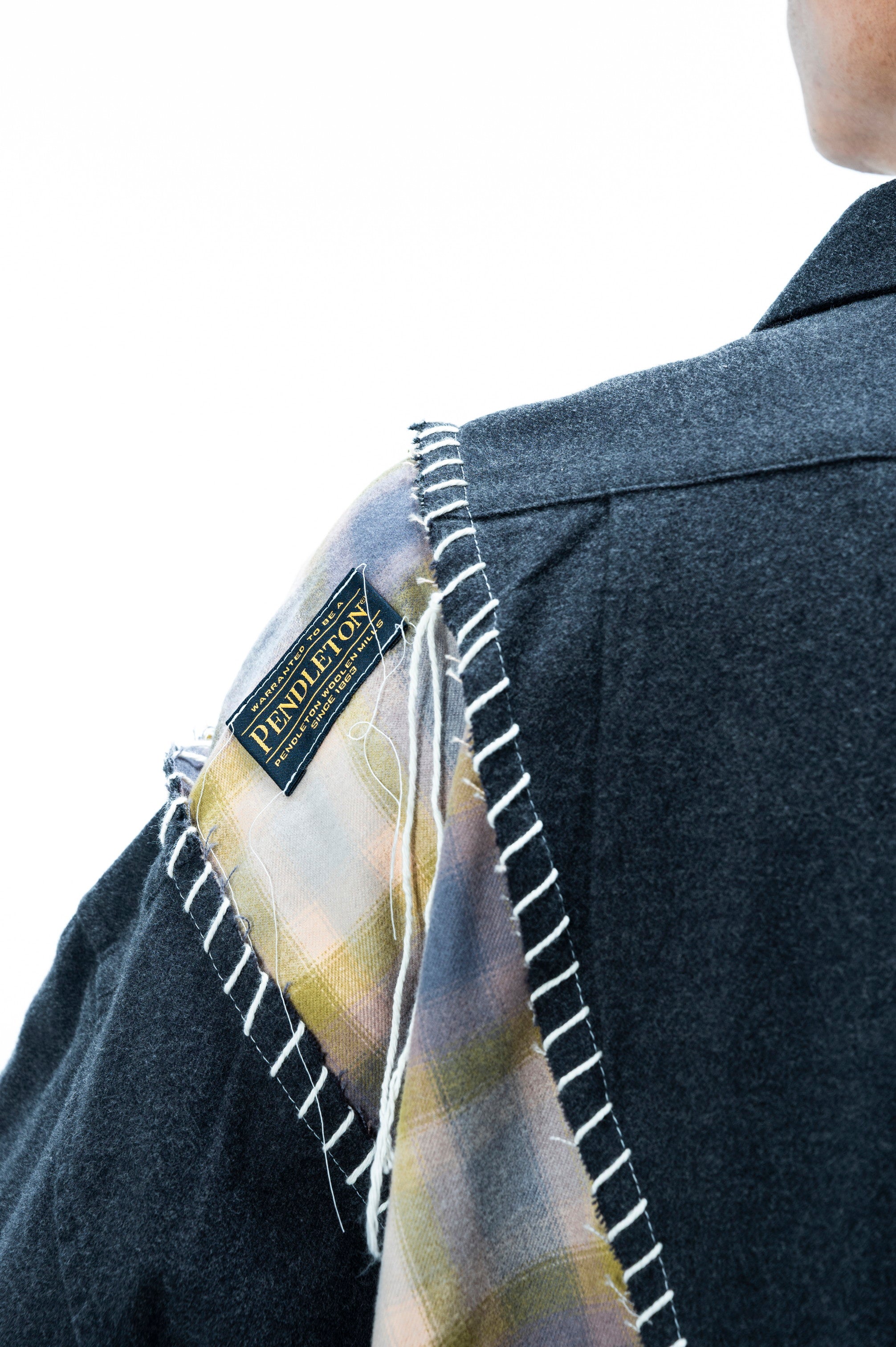 PENDLETON LOOPING WIDE SHIRT｜GRAY×MINT-thumbmail-10