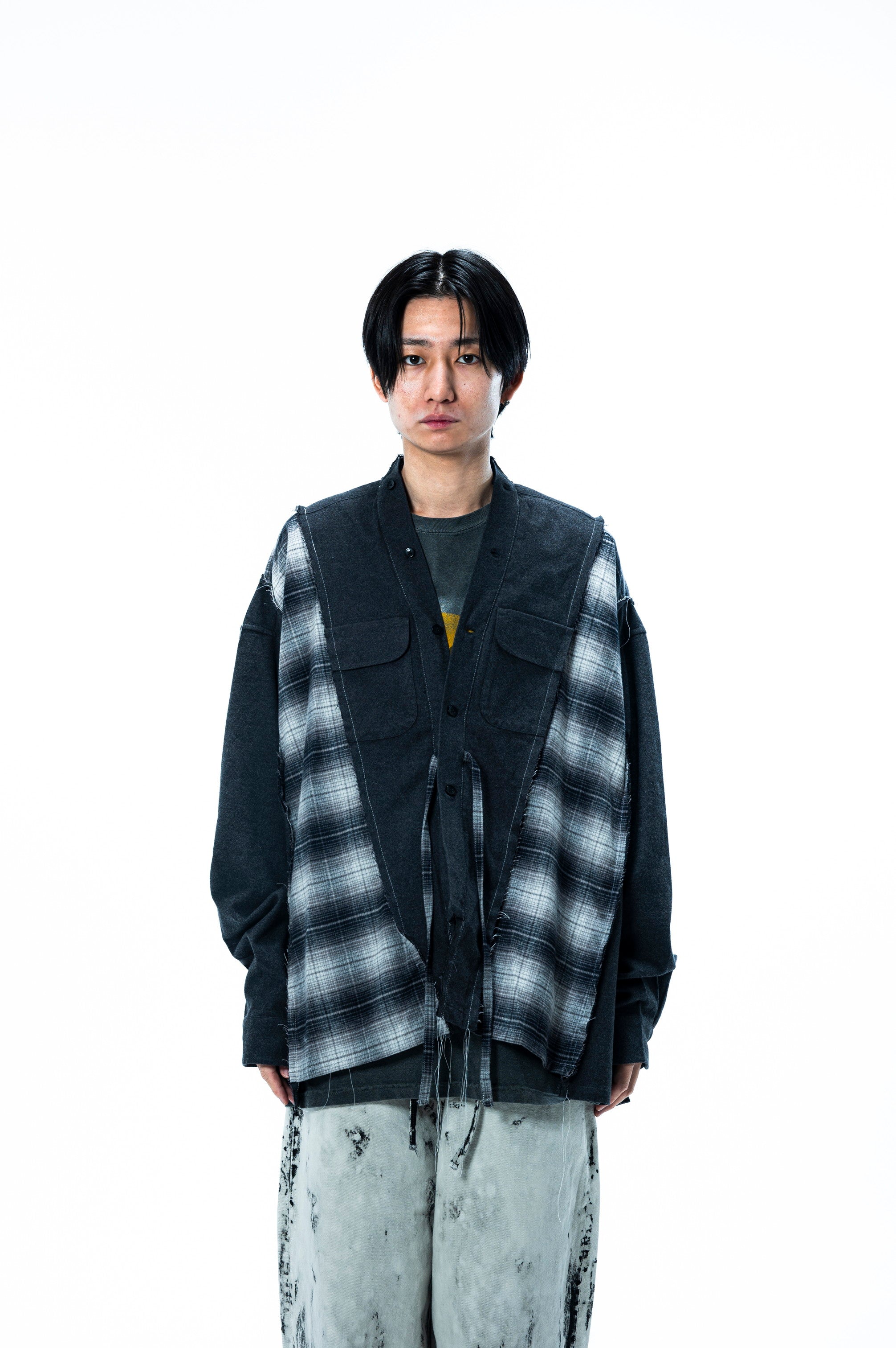 PENDLETON DOCKING WIDE SAMUE SHIRT ｜CHARCOAL×BLACK-thumbmail-4