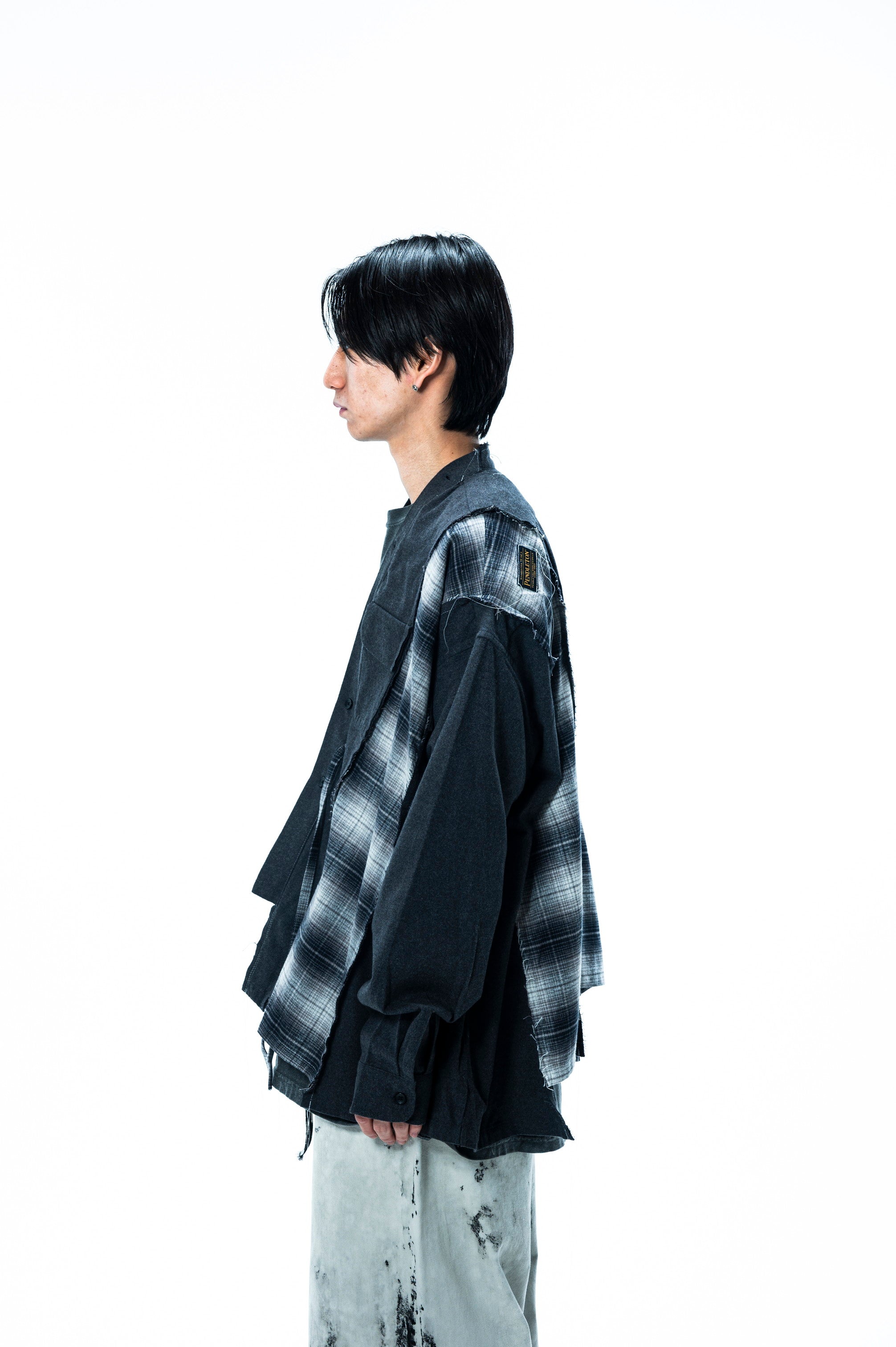 PENDLETON DOCKING WIDE SAMUE SHIRT ｜CHARCOAL×BLACK-thumbmail-5