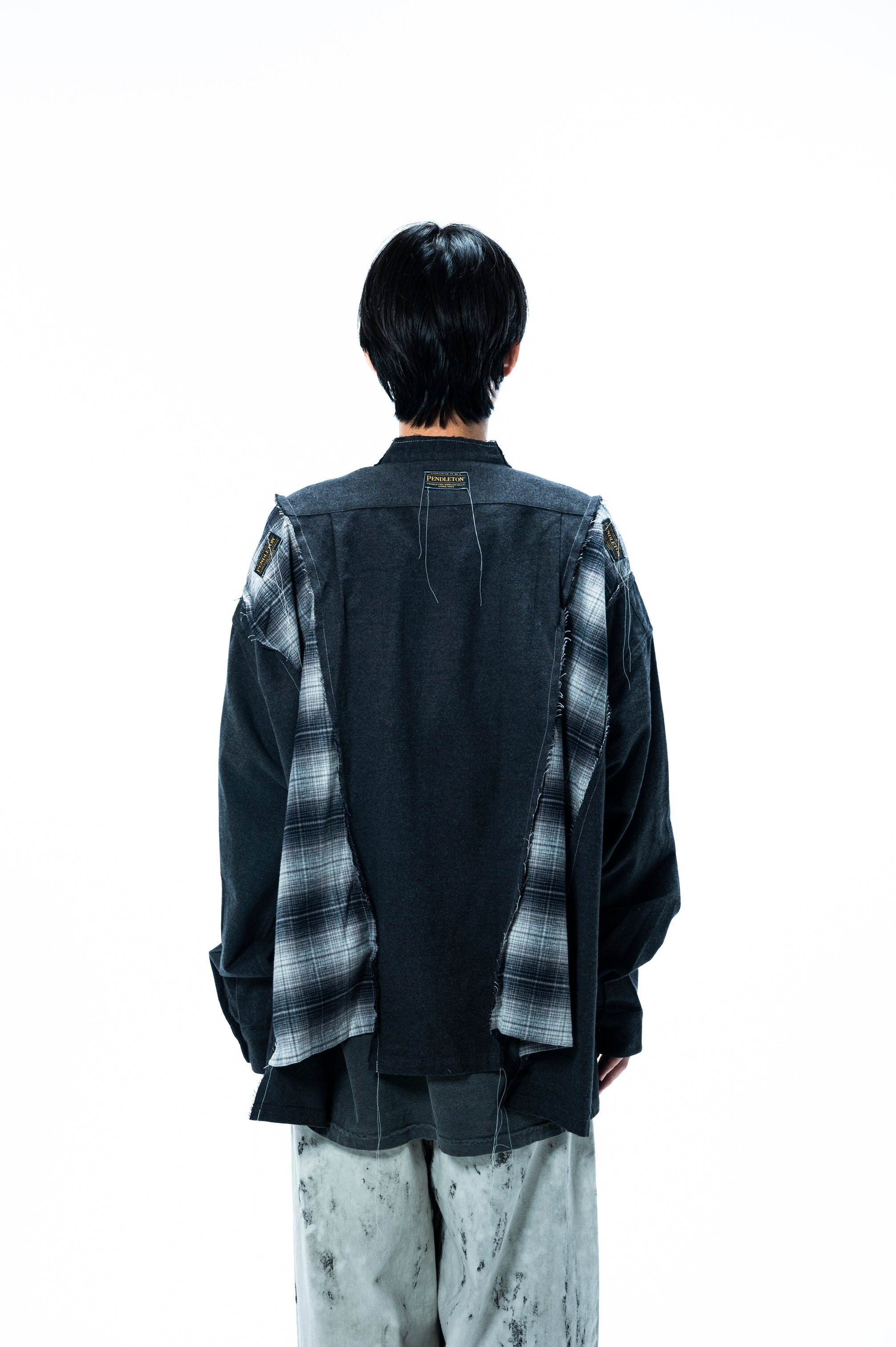 PENDLETON DOCKING WIDE SAMUE SHIRT ｜CHARCOAL×BLACK-thumbmail-6