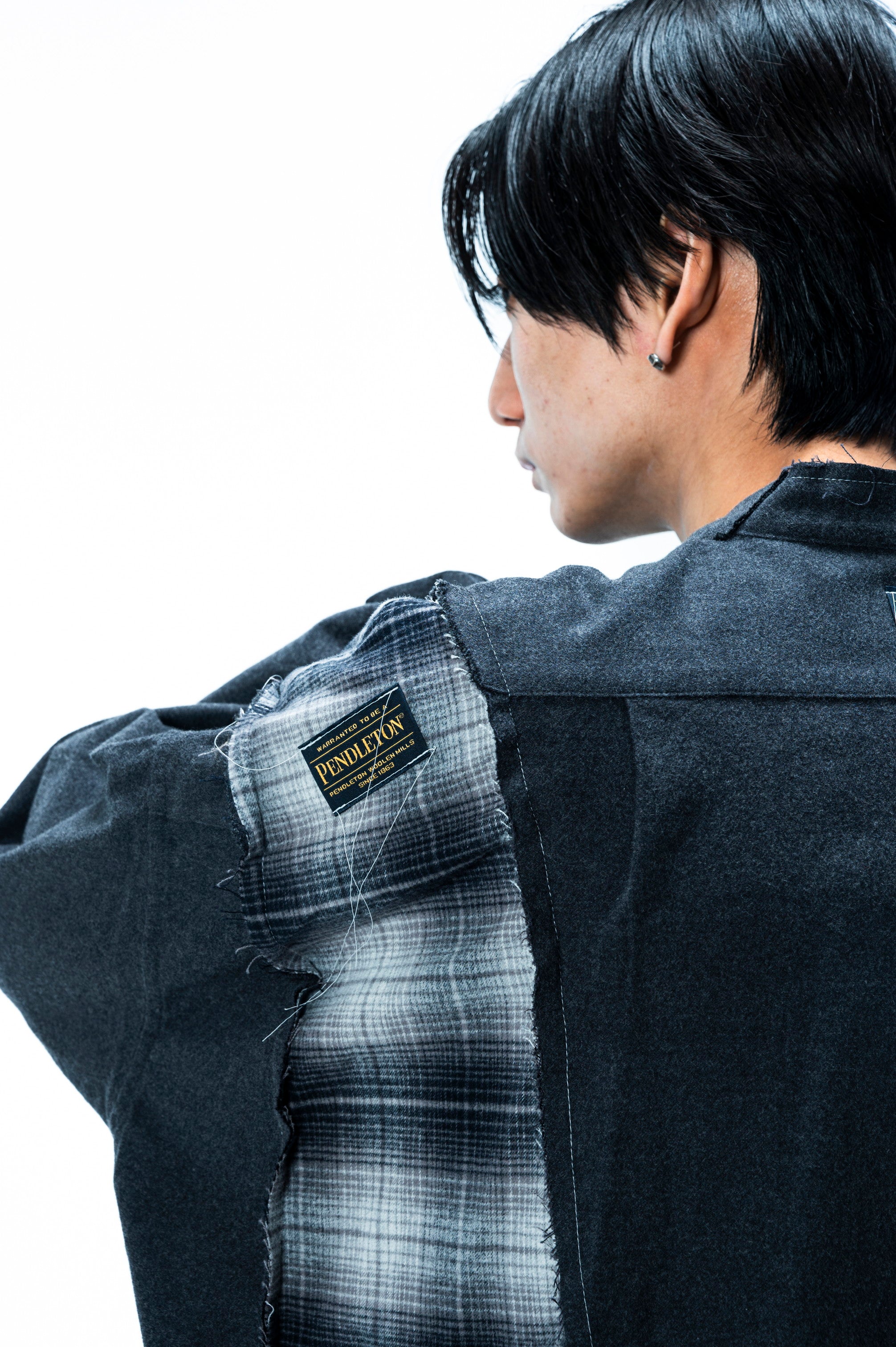 PENDLETON DOCKING WIDE SAMUE SHIRT ｜CHARCOAL×BLACK-thumbmail-8