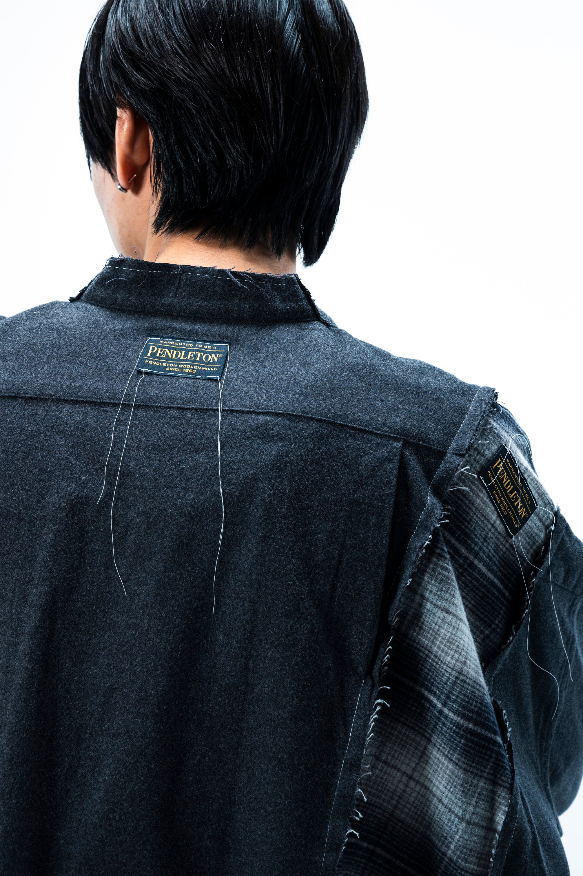 PENDLETON DOCKING WIDE SAMUE SHIRT ｜CHARCOAL×BLACK-thumbmail-9