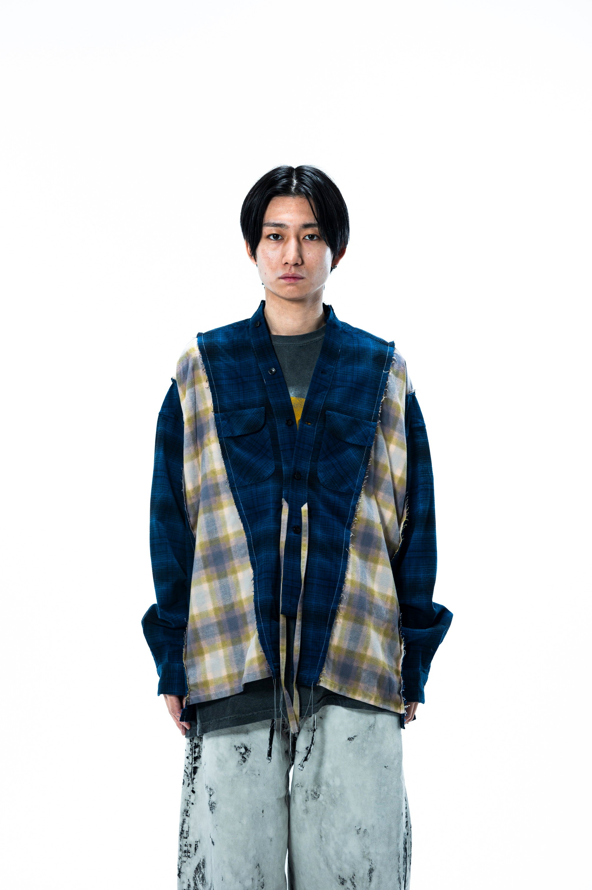 PENDLETON DOCKING WIDE SAMUE SHIRT｜BLUE×MINT-thumbmail-4