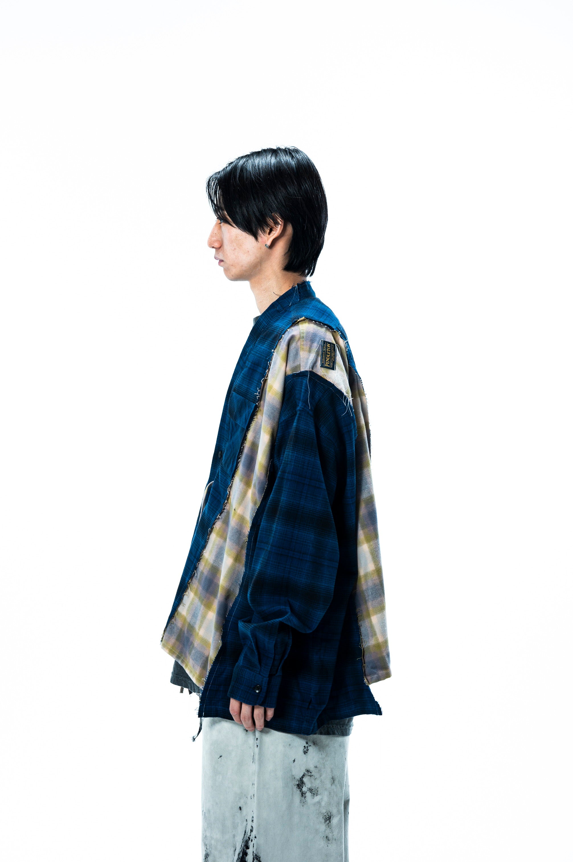 PENDLETON DOCKING WIDE SAMUE SHIRT｜BLUE×MINT-thumbmail-5