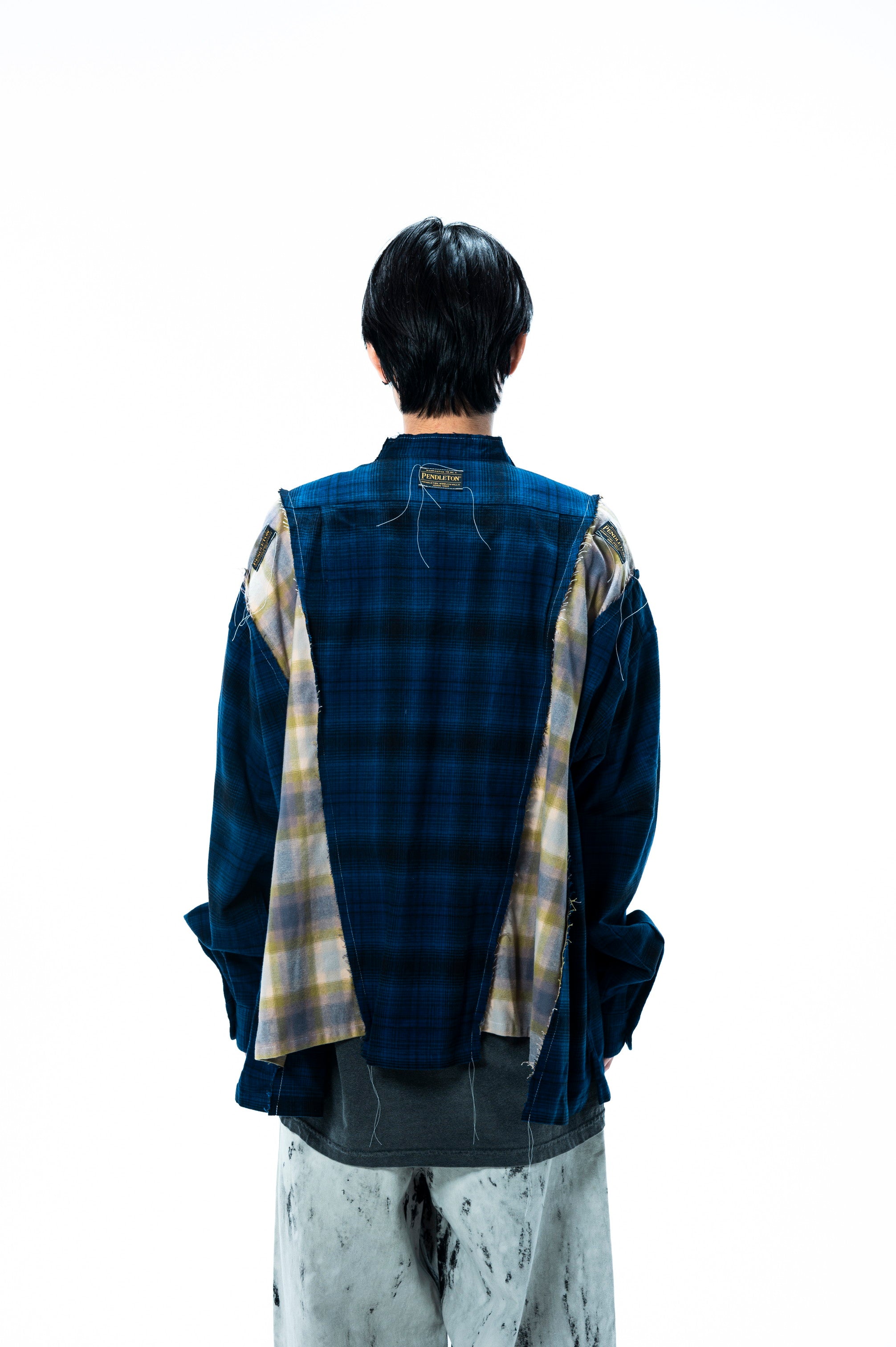PENDLETON DOCKING WIDE SAMUE SHIRT｜BLUE×MINT-thumbmail-6