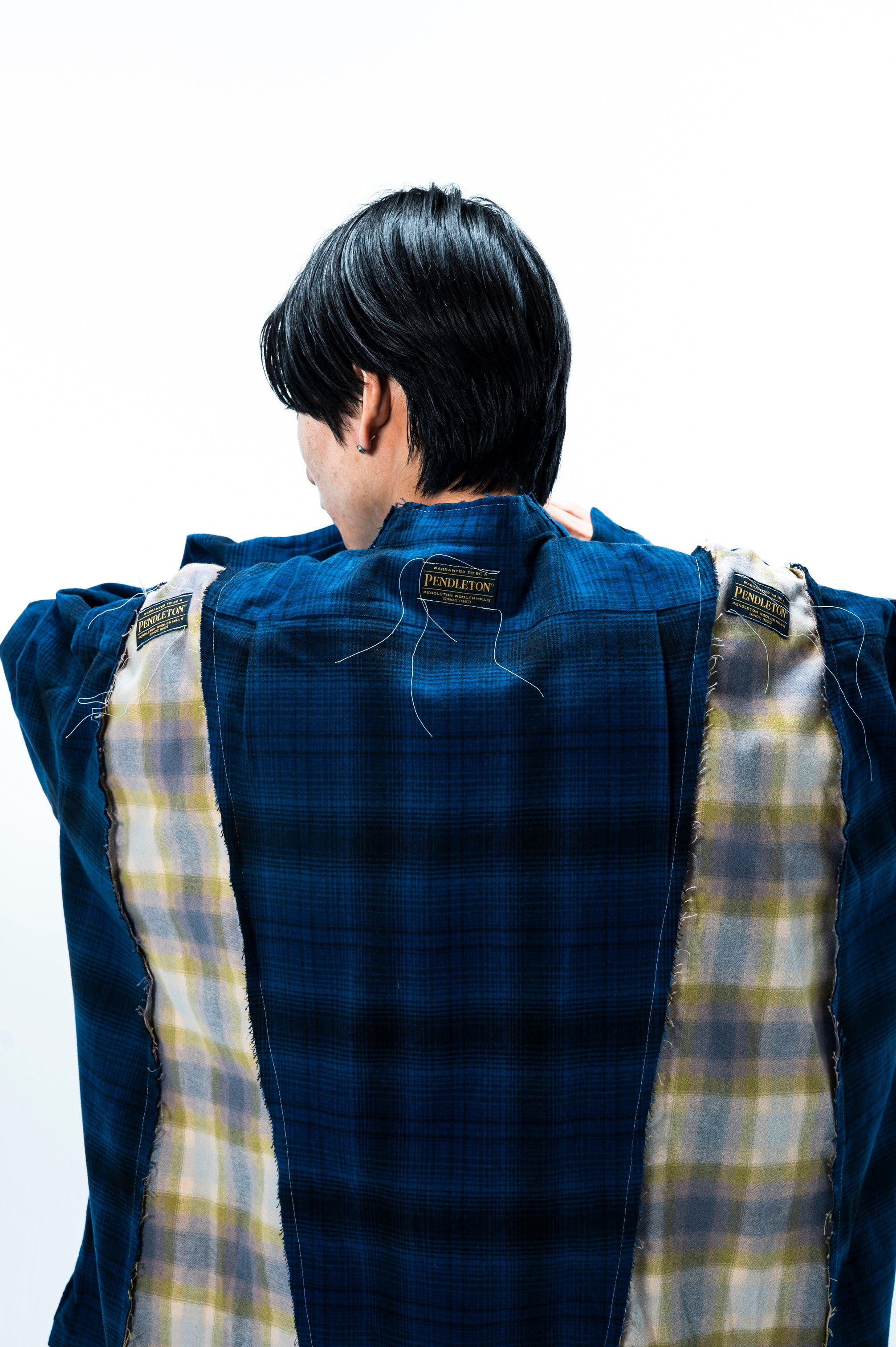 PENDLETON DOCKING WIDE SAMUE SHIRT｜BLUE×MINT-thumbmail-9