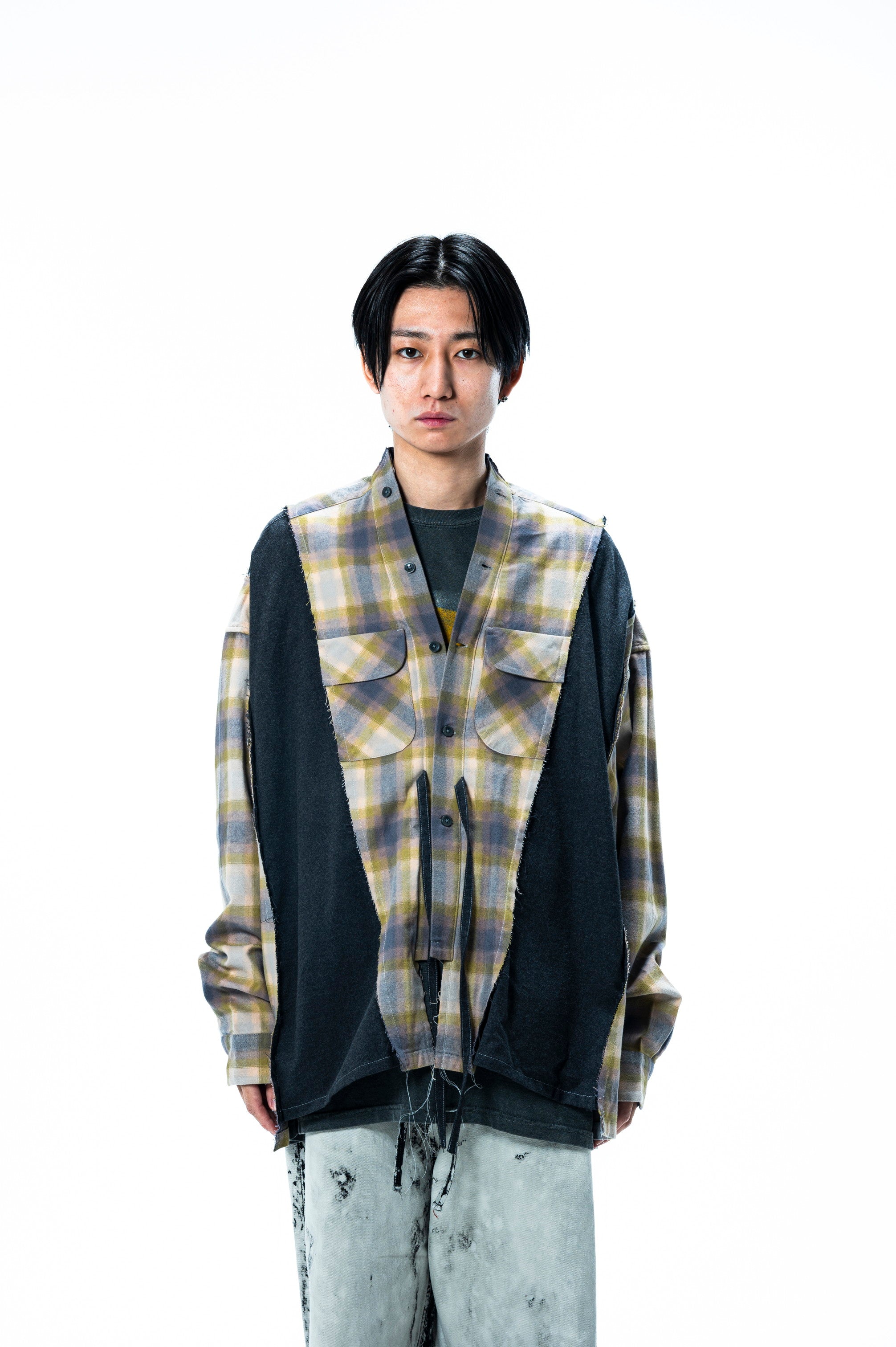 PENDLETON DOCKING WIDE SAMUE SHIRT｜MINT×CHARCOAL-thumbmail-4