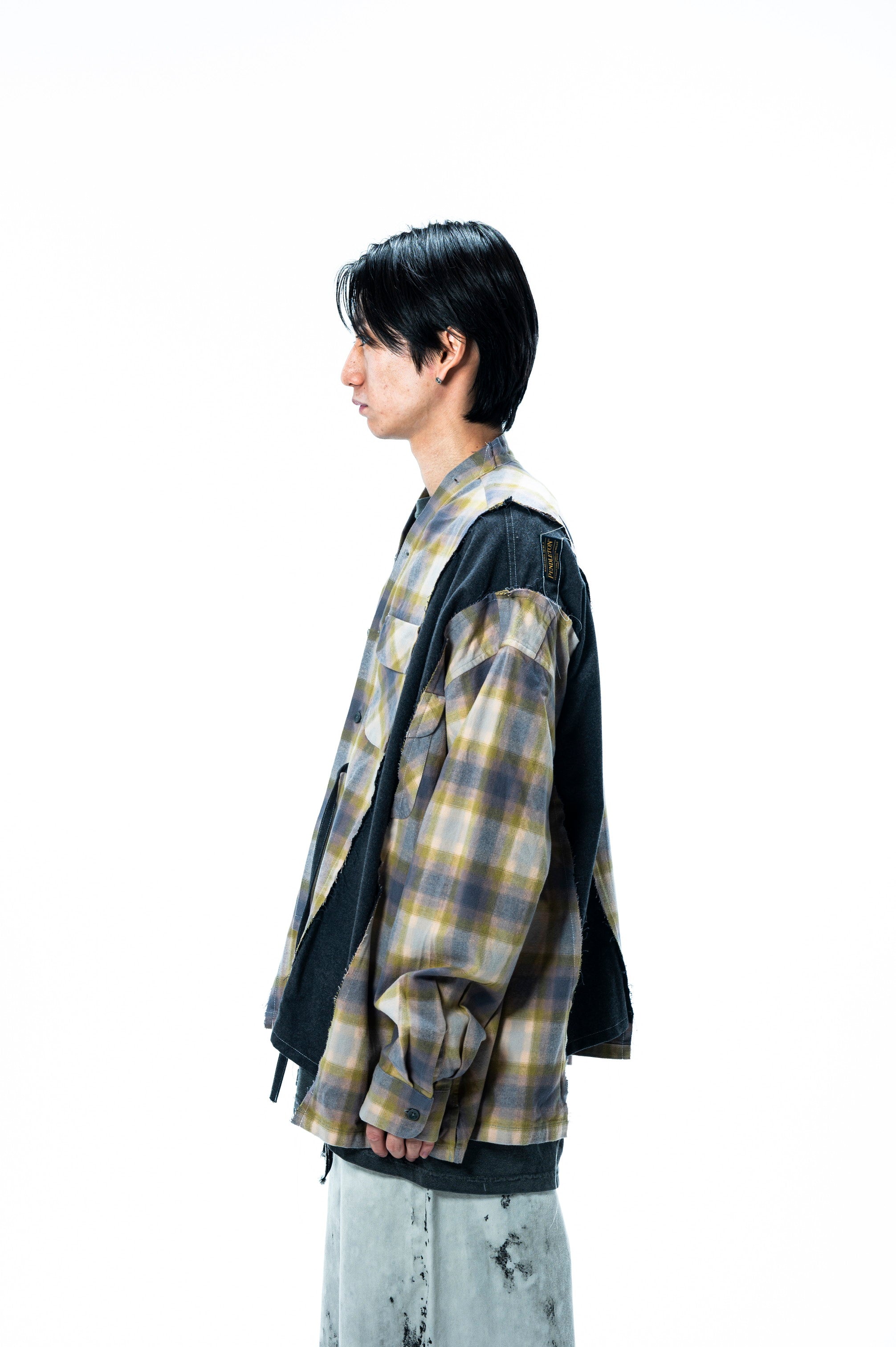 PENDLETON DOCKING WIDE SAMUE SHIRT｜MINT×CHARCOAL-thumbmail-5
