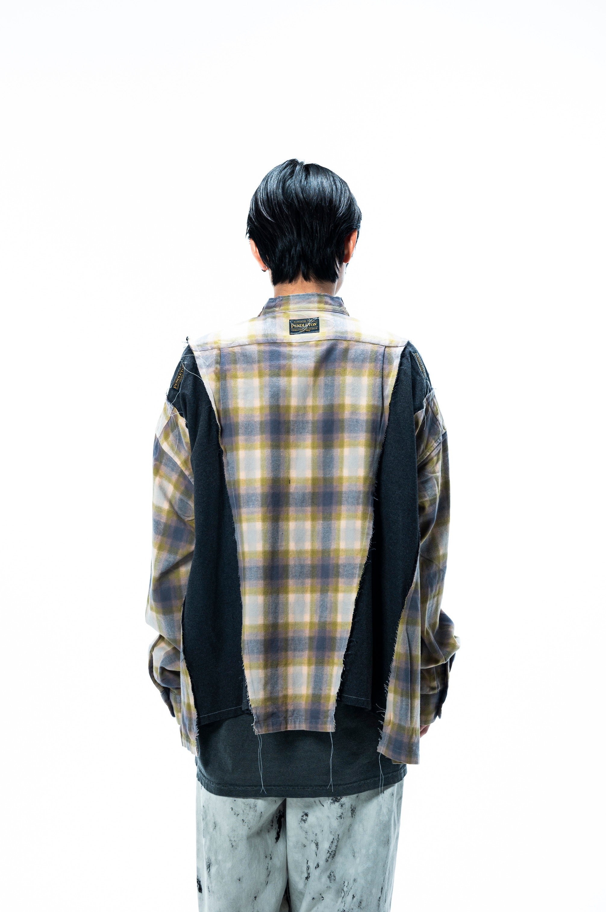 PENDLETON DOCKING WIDE SAMUE SHIRT｜MINT×CHARCOAL-thumbmail-6