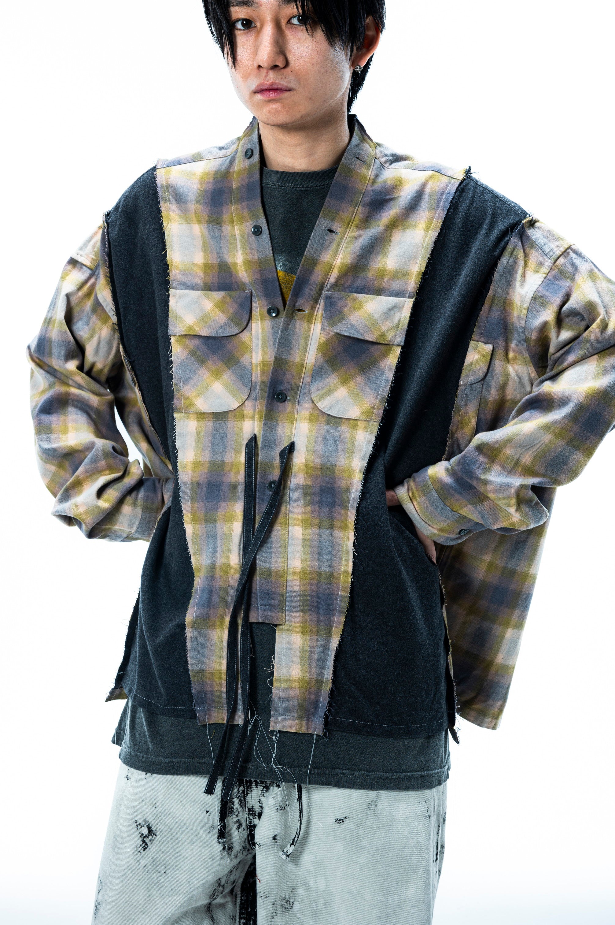 PENDLETON DOCKING WIDE SAMUE SHIRT｜MINT×CHARCOAL-thumbmail-8
