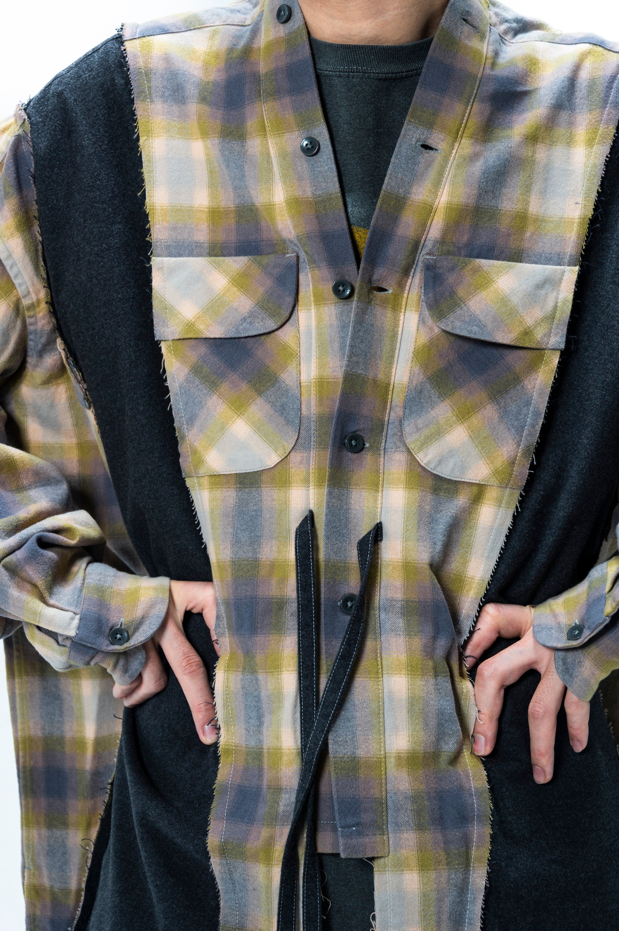PENDLETON DOCKING WIDE SAMUE SHIRT｜MINT×CHARCOAL-thumbmail-9