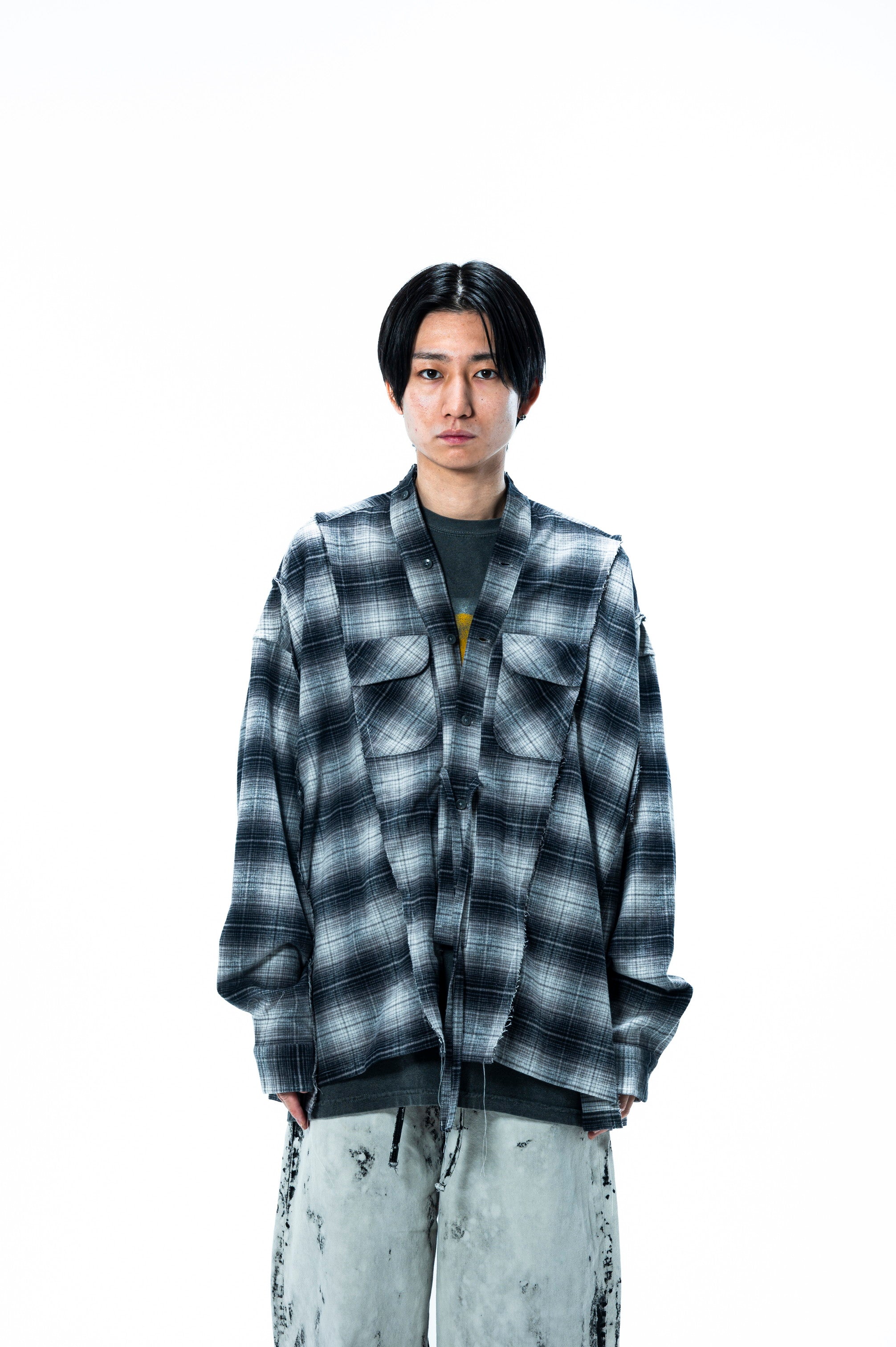 PENDLETON DOCKING WIDE SAMUE SHIRT｜BLACK×BLACK-thumbmail-4