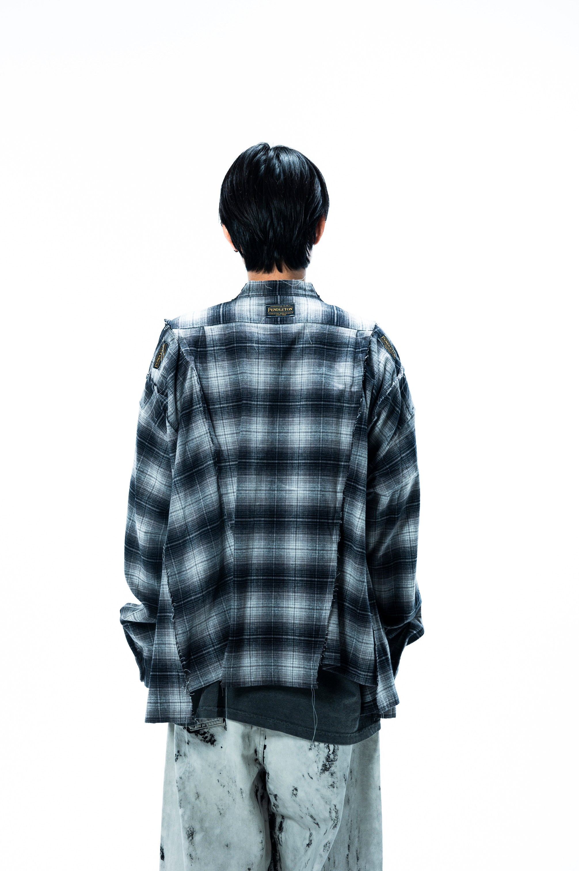 PENDLETON DOCKING WIDE SAMUE SHIRT｜BLACK×BLACK-thumbmail-6