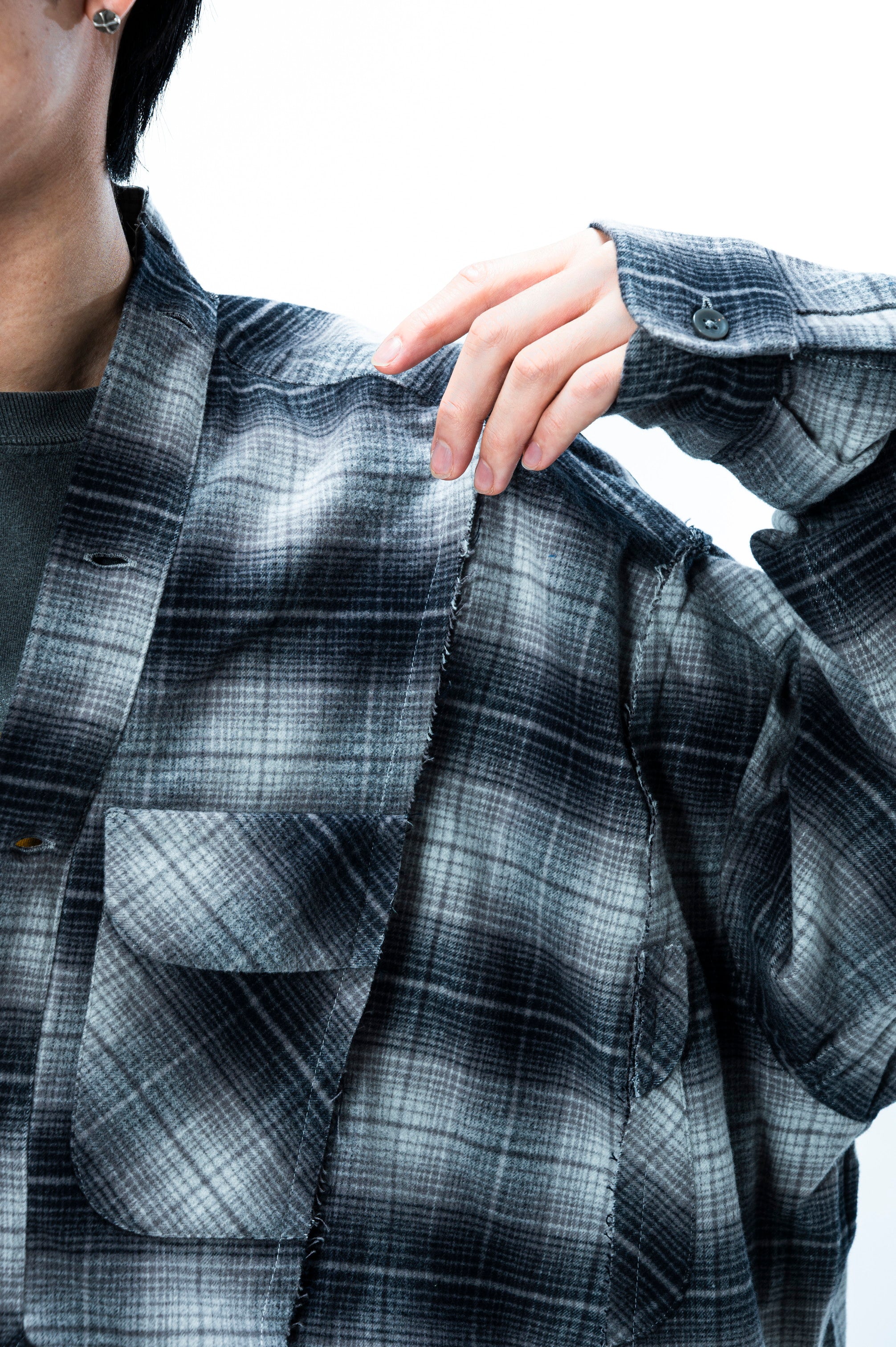 PENDLETON DOCKING WIDE SAMUE SHIRT｜BLACK×BLACK-thumbmail-8