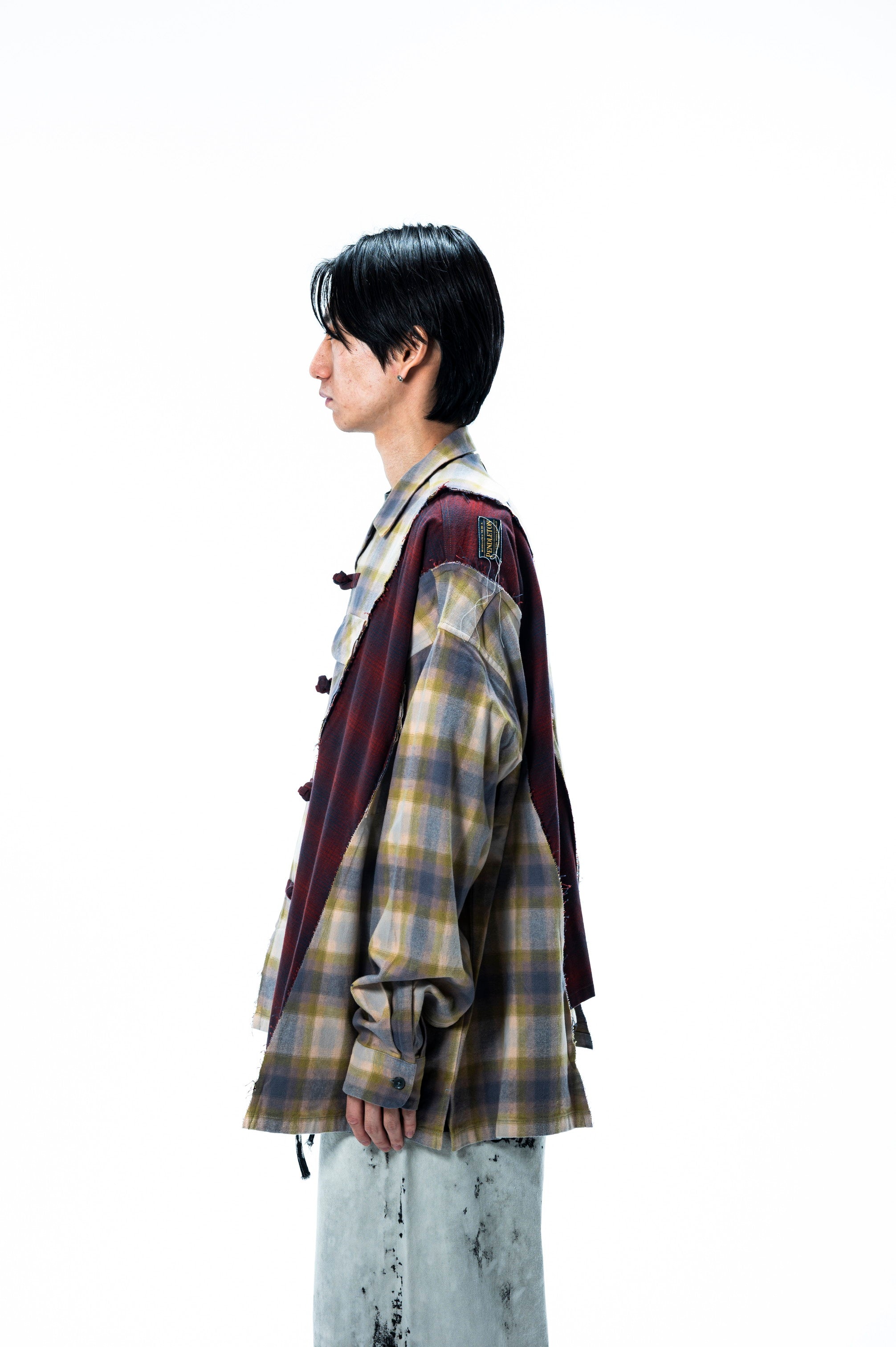 PENDLETON CHINA WIDE SHIRT｜MINT×WINE-thumbmail-5
