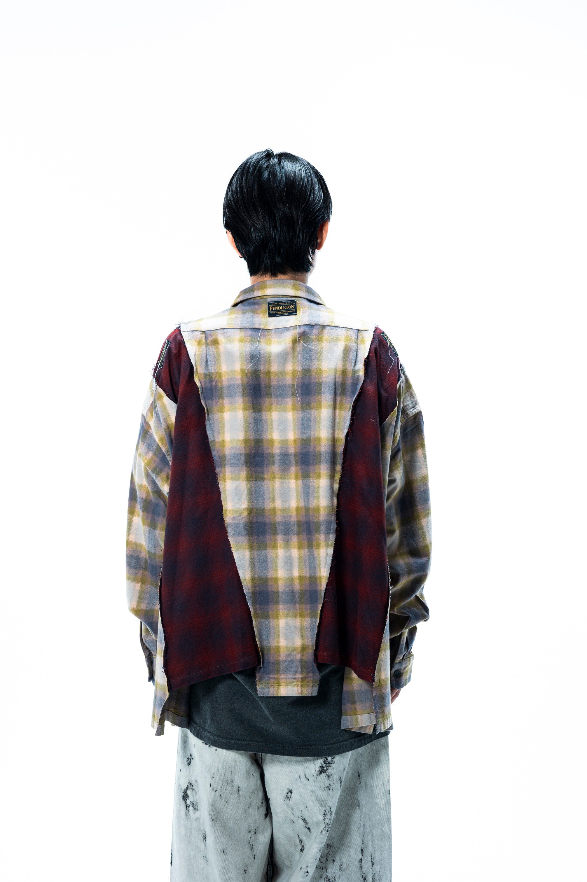 PENDLETON CHINA WIDE SHIRT｜MINT×WINE-thumbmail-6