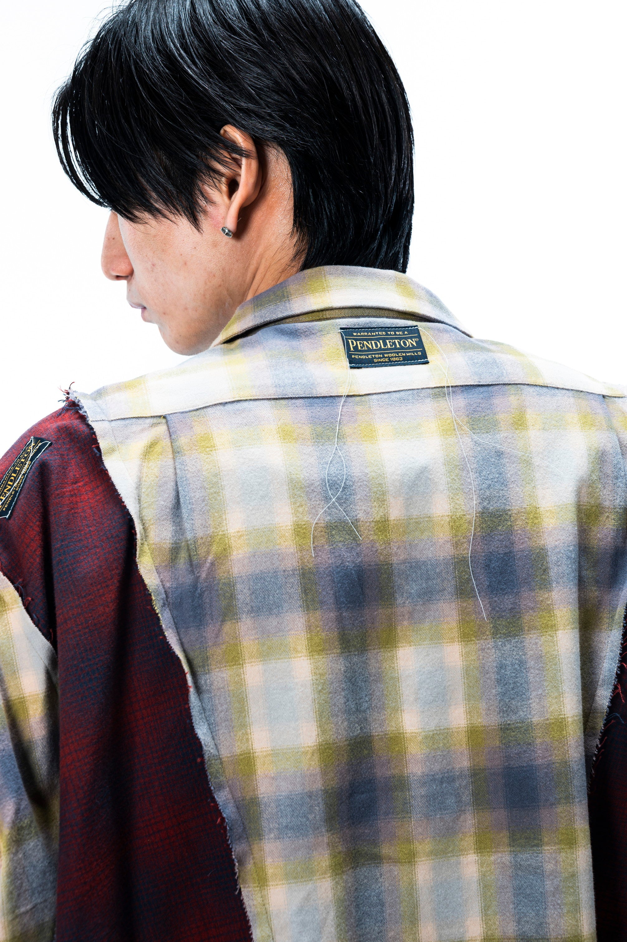 PENDLETON CHINA WIDE SHIRT｜MINT×WINE-thumbmail-9