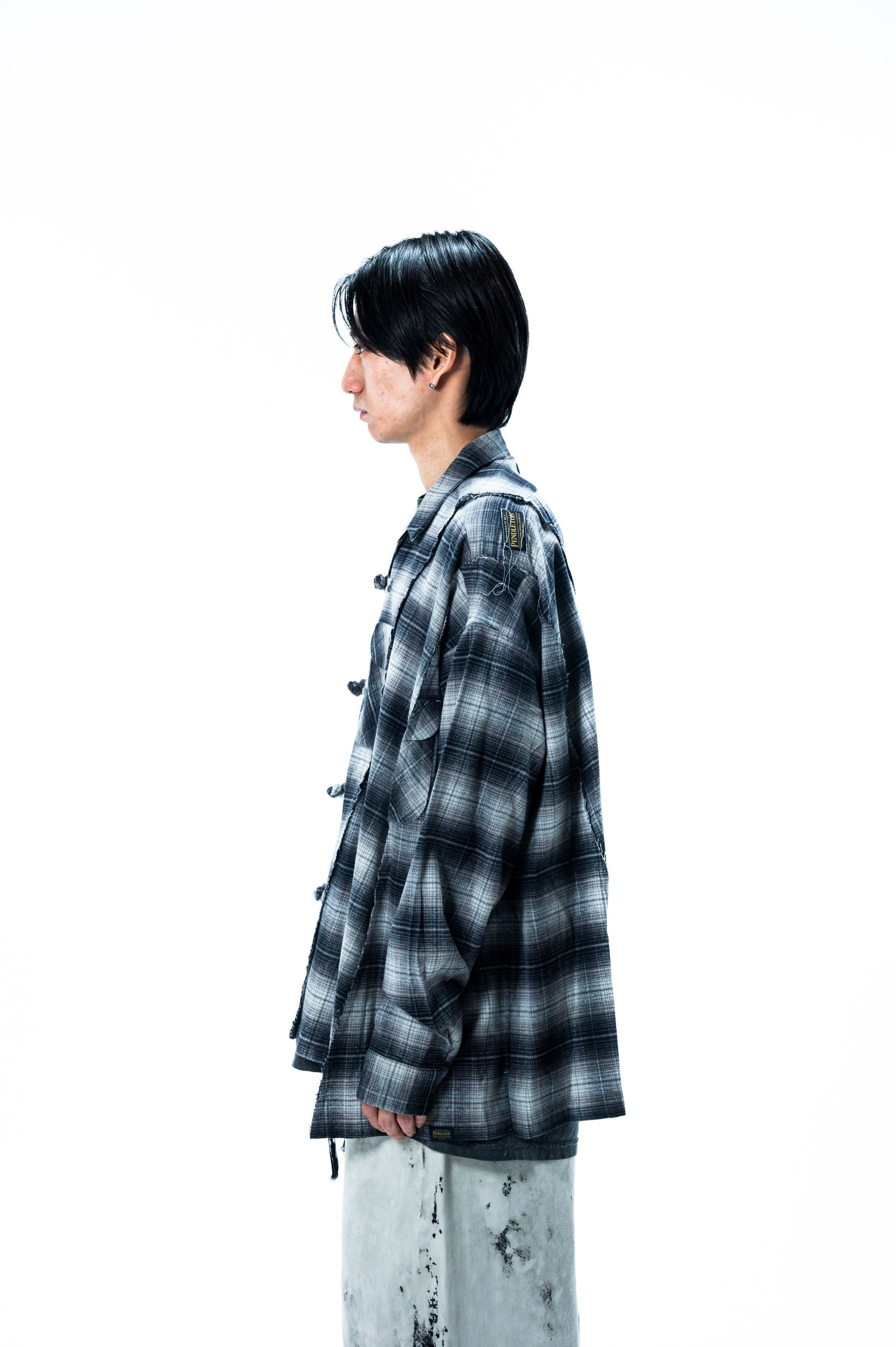 PENDLETON CHINA WIDE SHIRT｜GRAY×BLACK-thumbmail-5