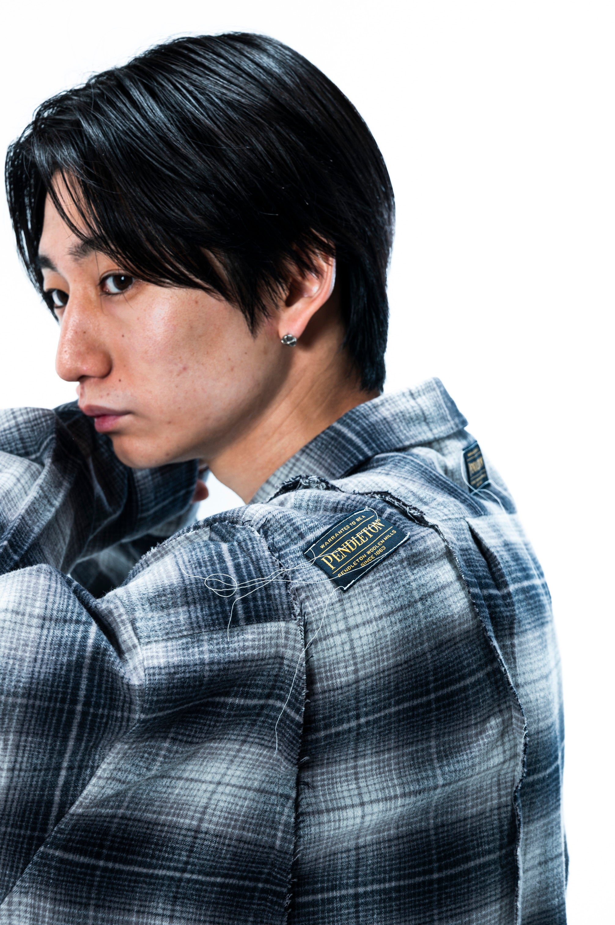 PENDLETON CHINA WIDE SHIRT｜GRAY×BLACK-thumbmail-10