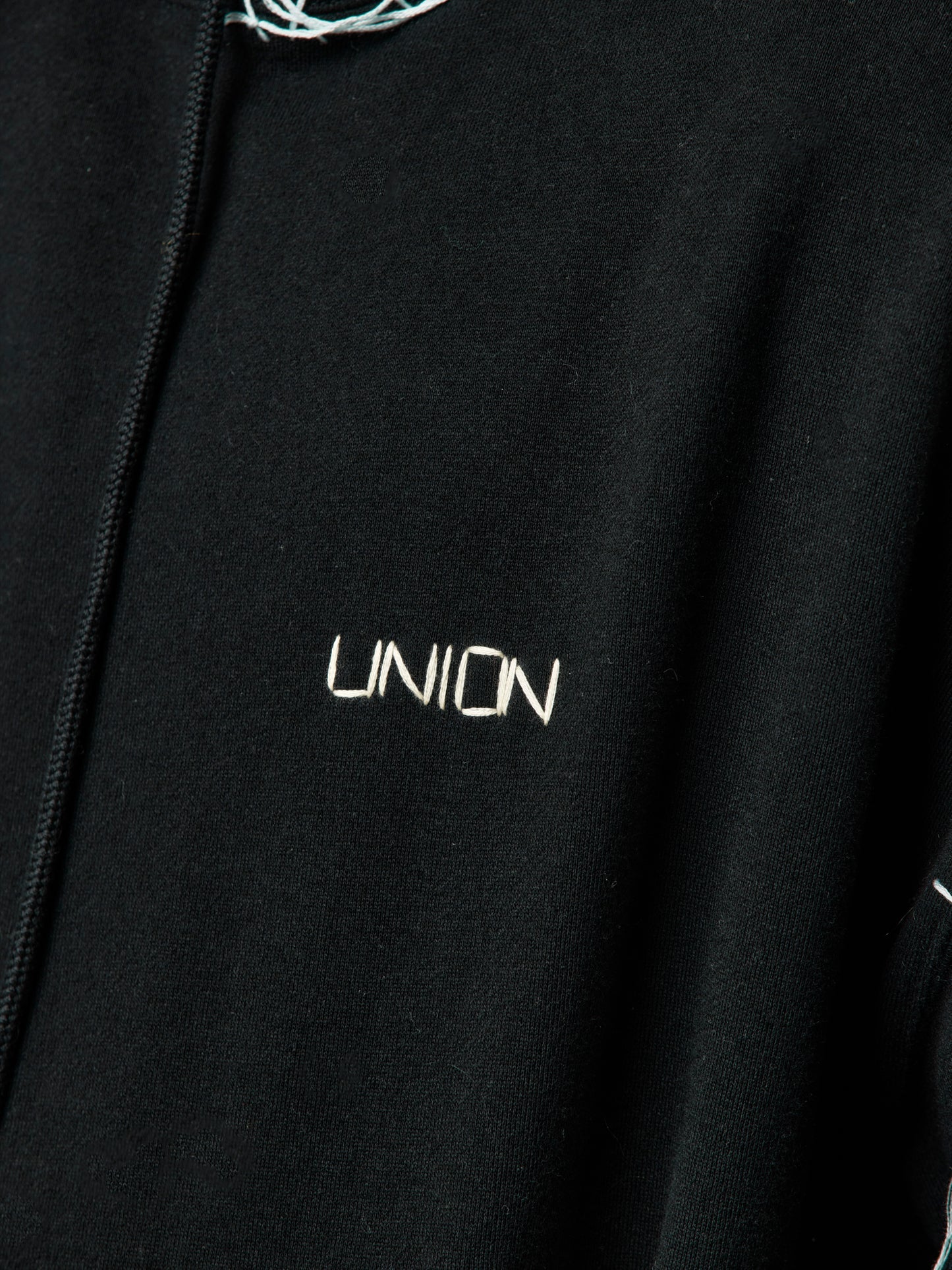 UNION LOOPING DAMAGE HOODIE｜BLACK-thumbmail-13
